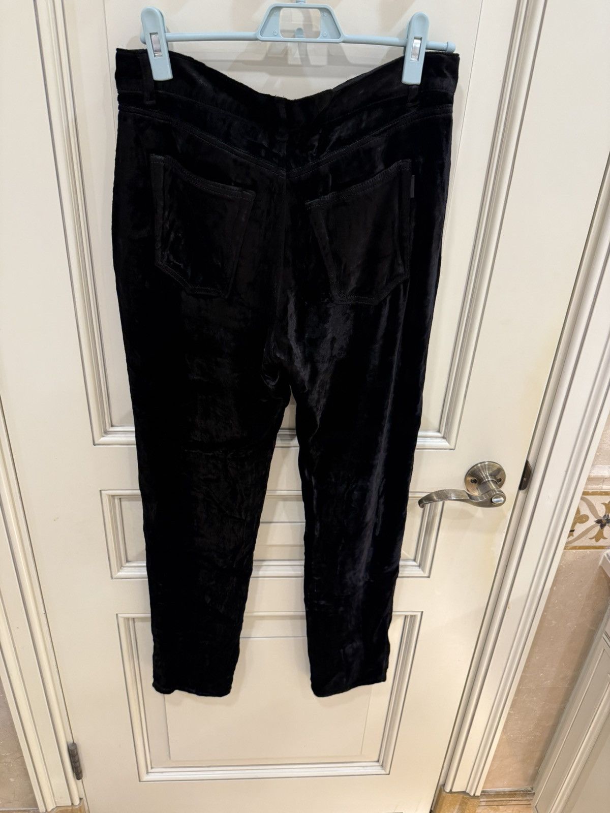 Saint Laurent Paris velvet black pants size 30 Size US 30 / EU 46 - 4 Thumbnail