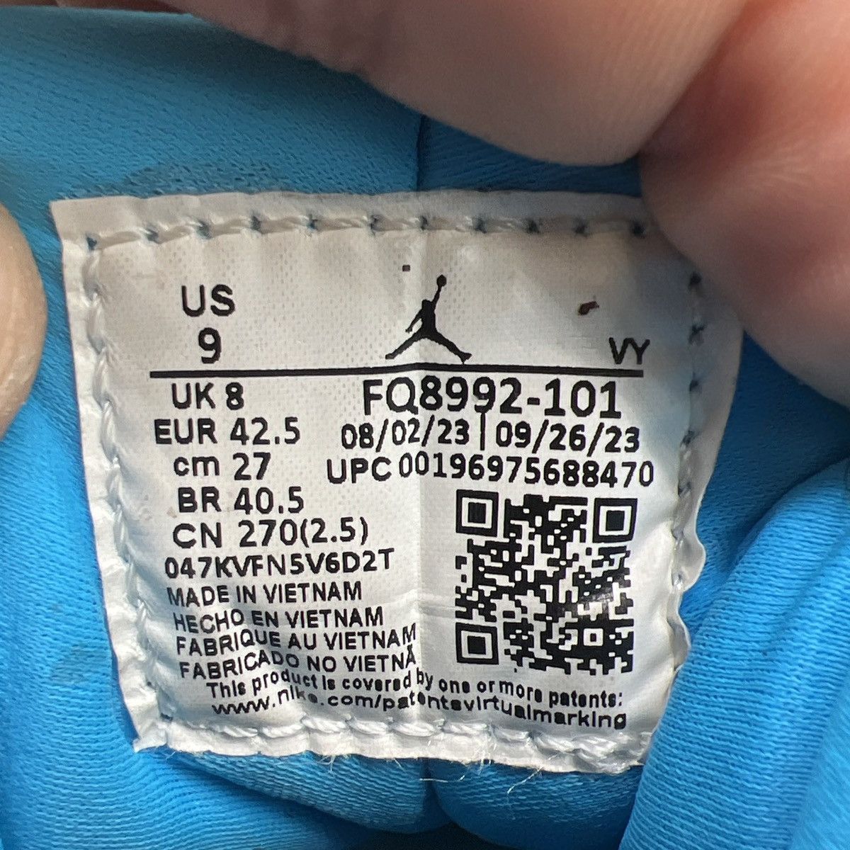 Jordan Brand Air Jordan 9 powder blue Size US 9 / EU 42 - 9 Thumbnail