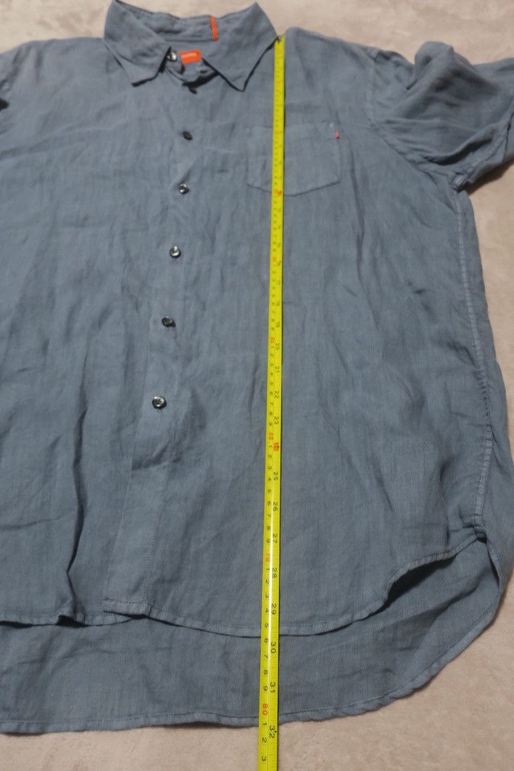 Hugo Boss Orange Label All Linen Button Shirt Size US XXL / EU 58 / 5 - 8 Thumbnail
