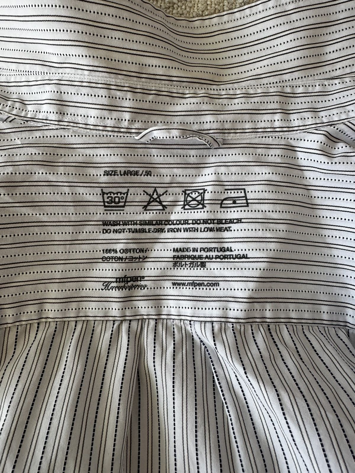 Mfpen Mfpen Generous Shirt - Large - Jacquard Stripe Pattern Size US L / EU 52-54 / 3 - 5 Thumbnail