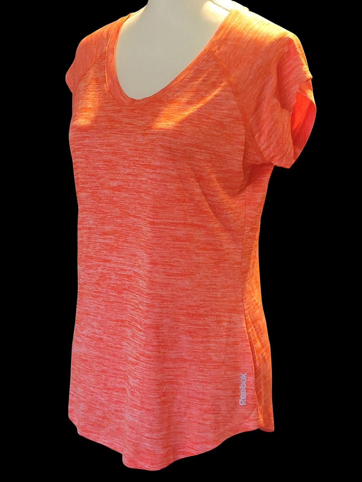 Reebok Reebok Women's Orange Short Sleeve Activewear T-Shirt Size M / US 6-8 / IT 42-44 - 3 Thumbnail
