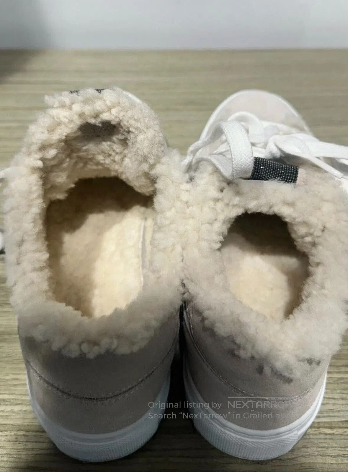 Brunello Cucinelli Brunello Cucinelli Women's Fleece Sneakers. Size US 5 / IT 35 - 8 Thumbnail