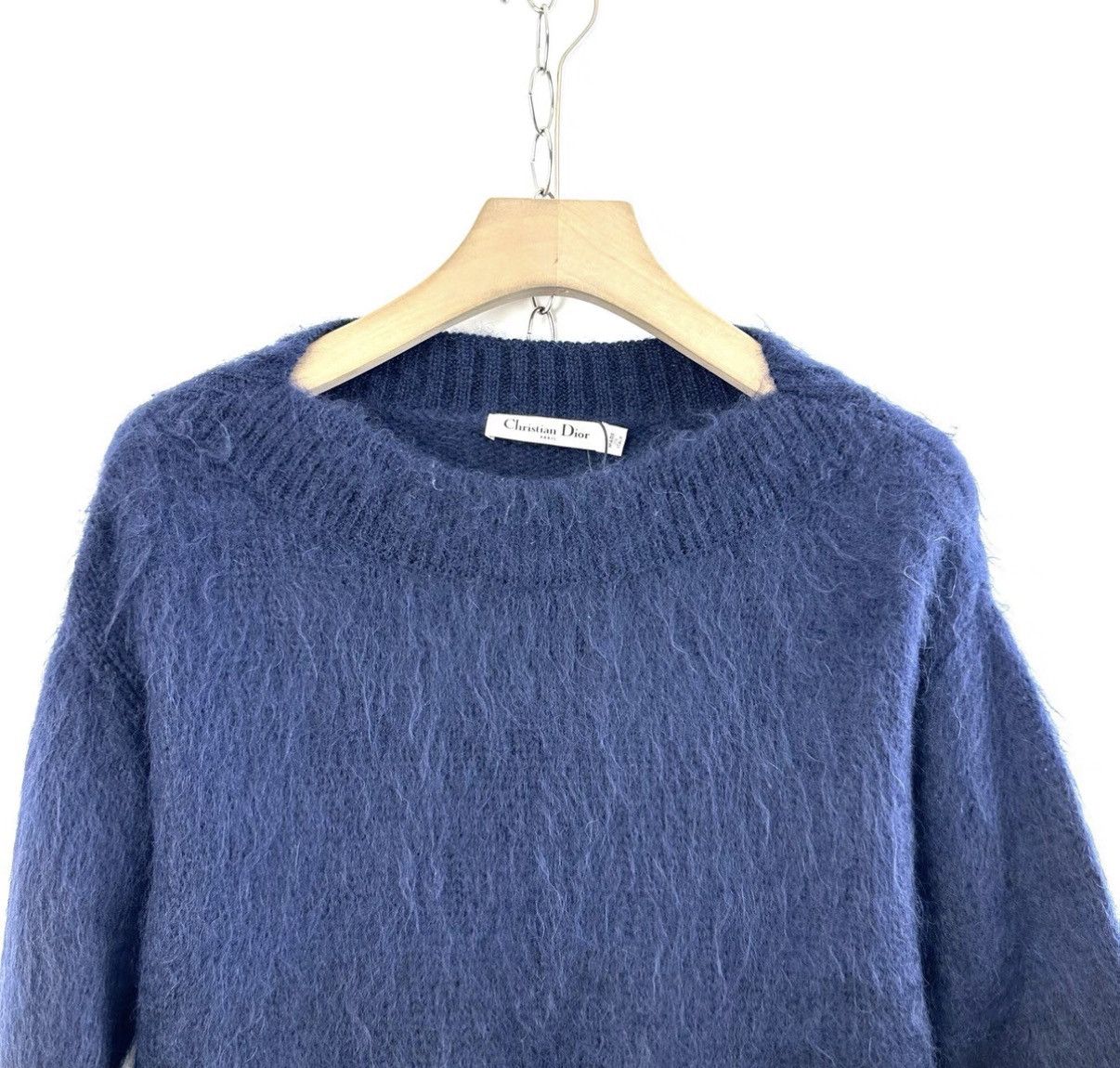 Dior DIOR Blue Black Gradient Mohair Sweater K12 Size US XS / EU 42 / 0 - 3 Thumbnail