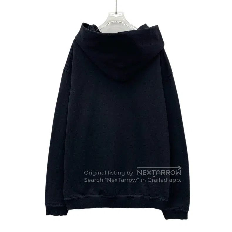 Maison Margiela Maison Margiela Black logo letter embroidery hooded long-s Size US L / EU 52-54 / 3 - 2 Thumbnail