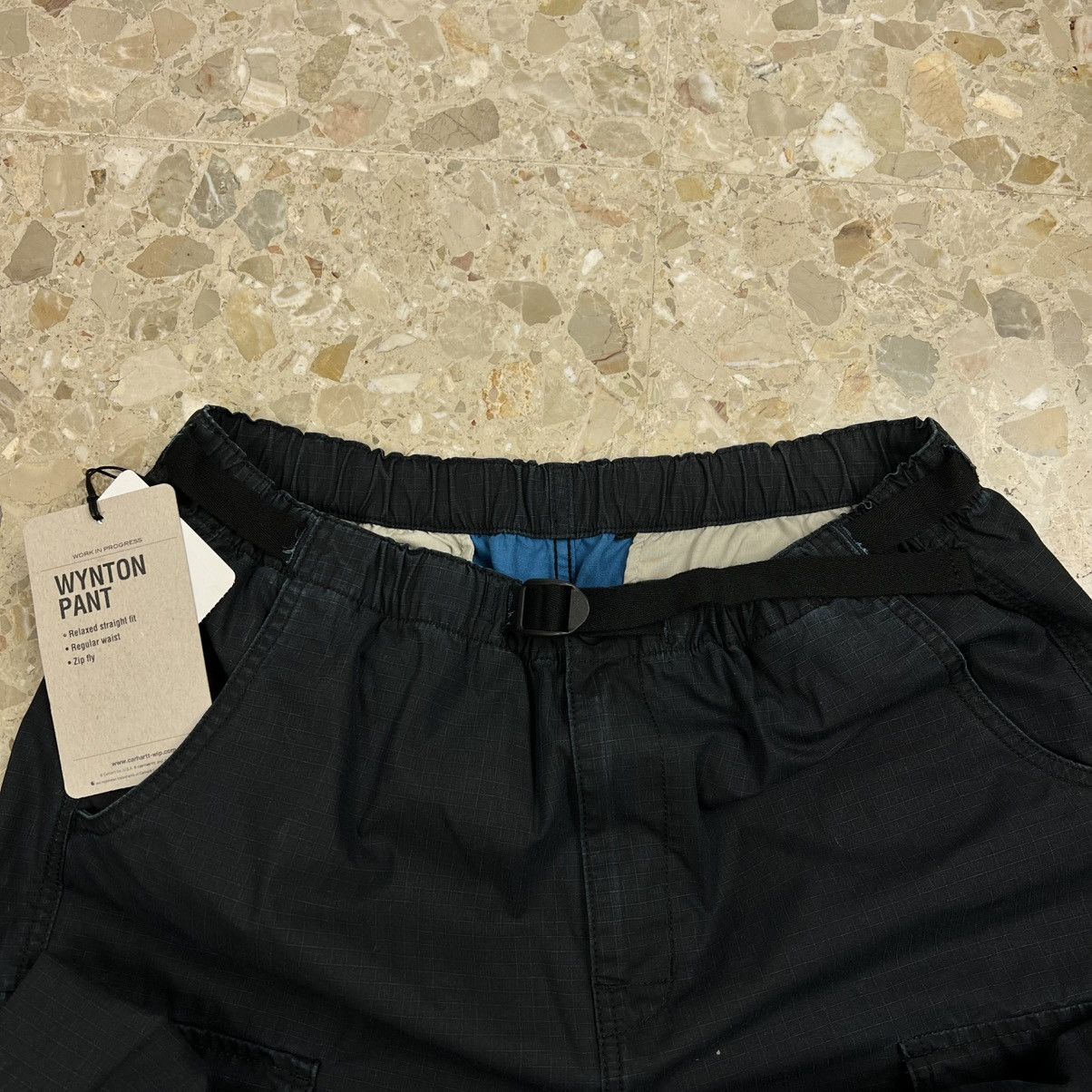 Carhartt × Carhartt Wip Carhartt WIP Dark Blue Washed Cargo Wynton Pants Supreme Size US 34 / EU 50 - 4 Thumbnail