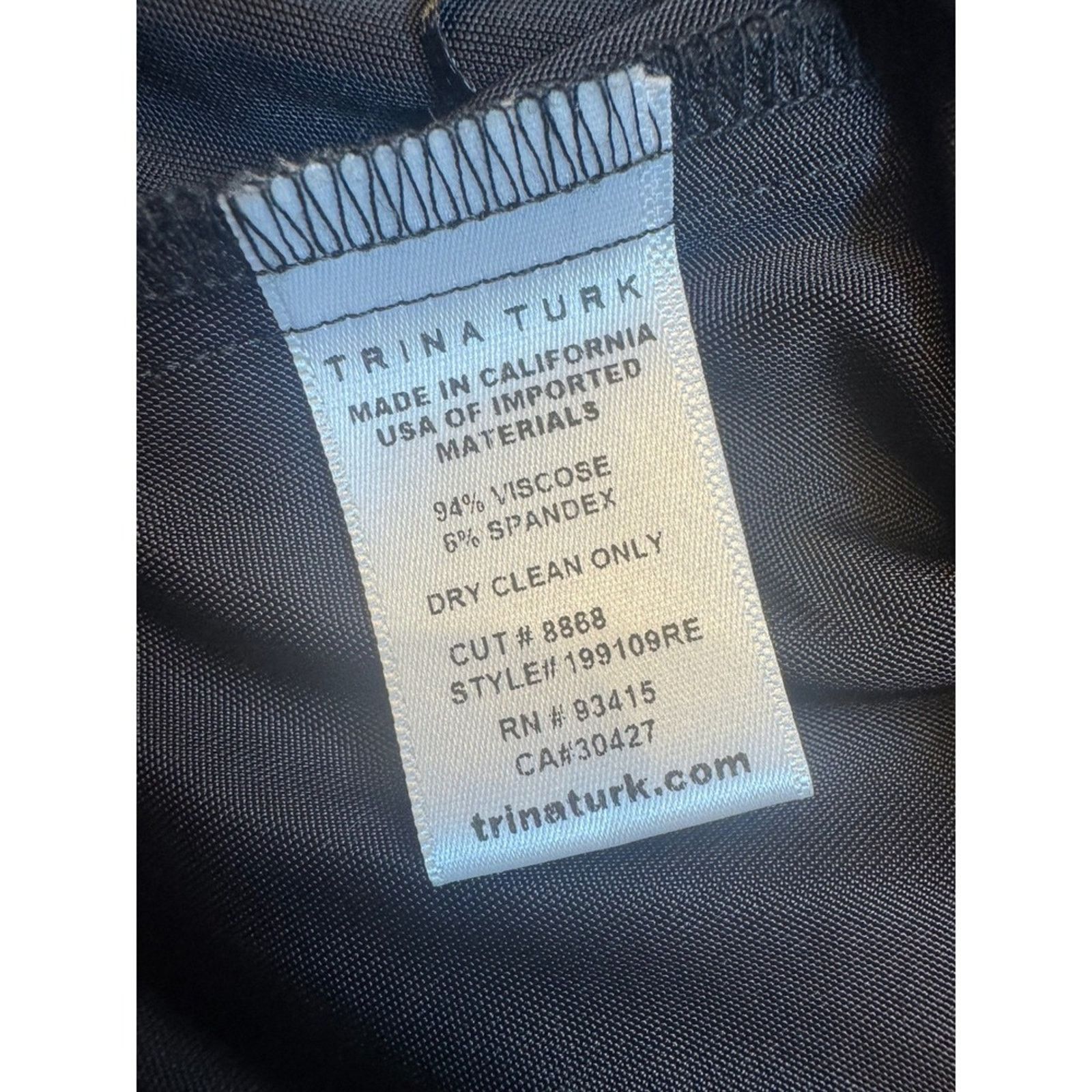 Trina Turk Trina Turk Black Sleeveless Cowl Neck Top Blouse Size S Size S / US 4 / IT 40 - 4 Thumbnail