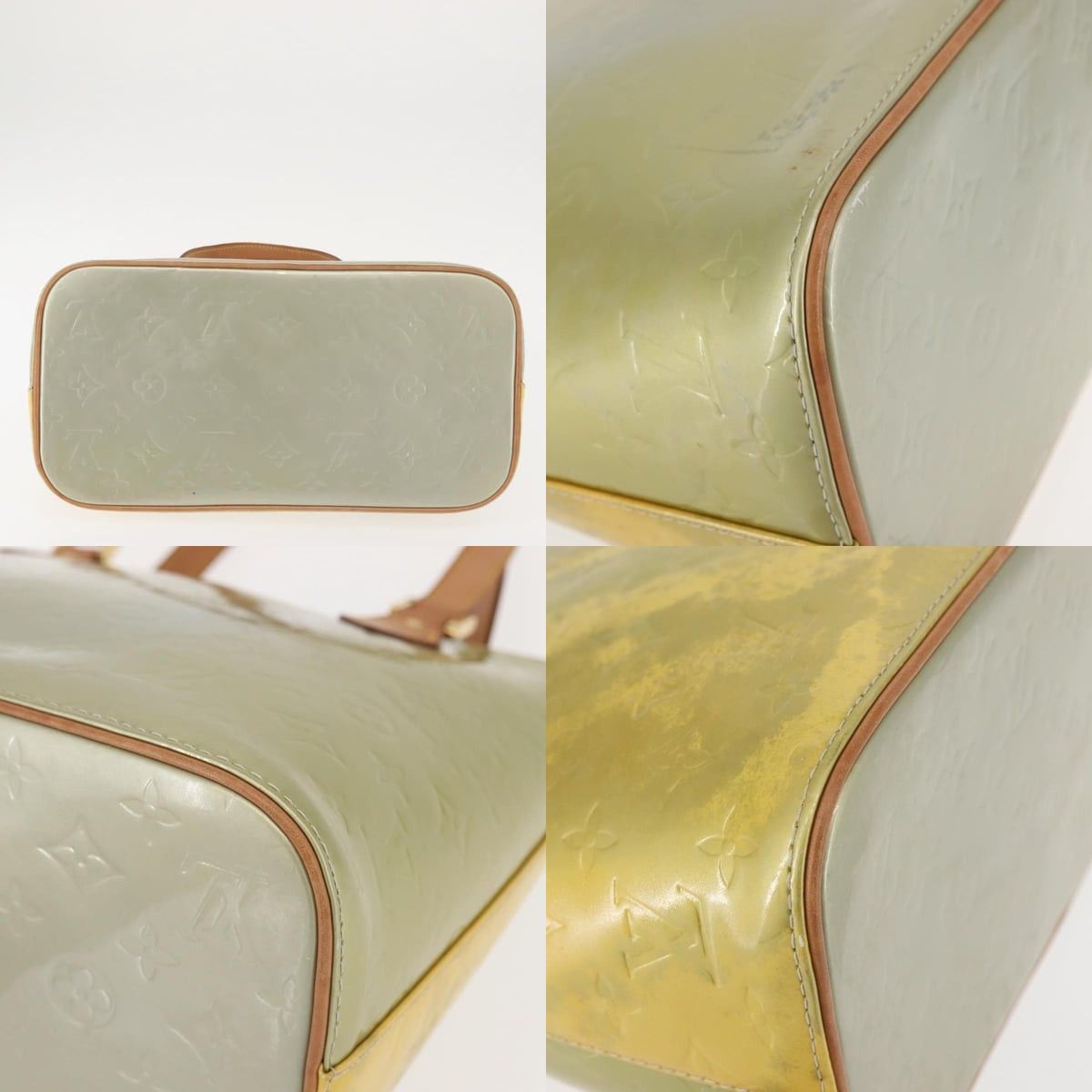 Louis Vuitton LOUIS VUITTON Monogram Vernis Houston Hand Bag Gris M91053 Size ONE SIZE - 10 Thumbnail