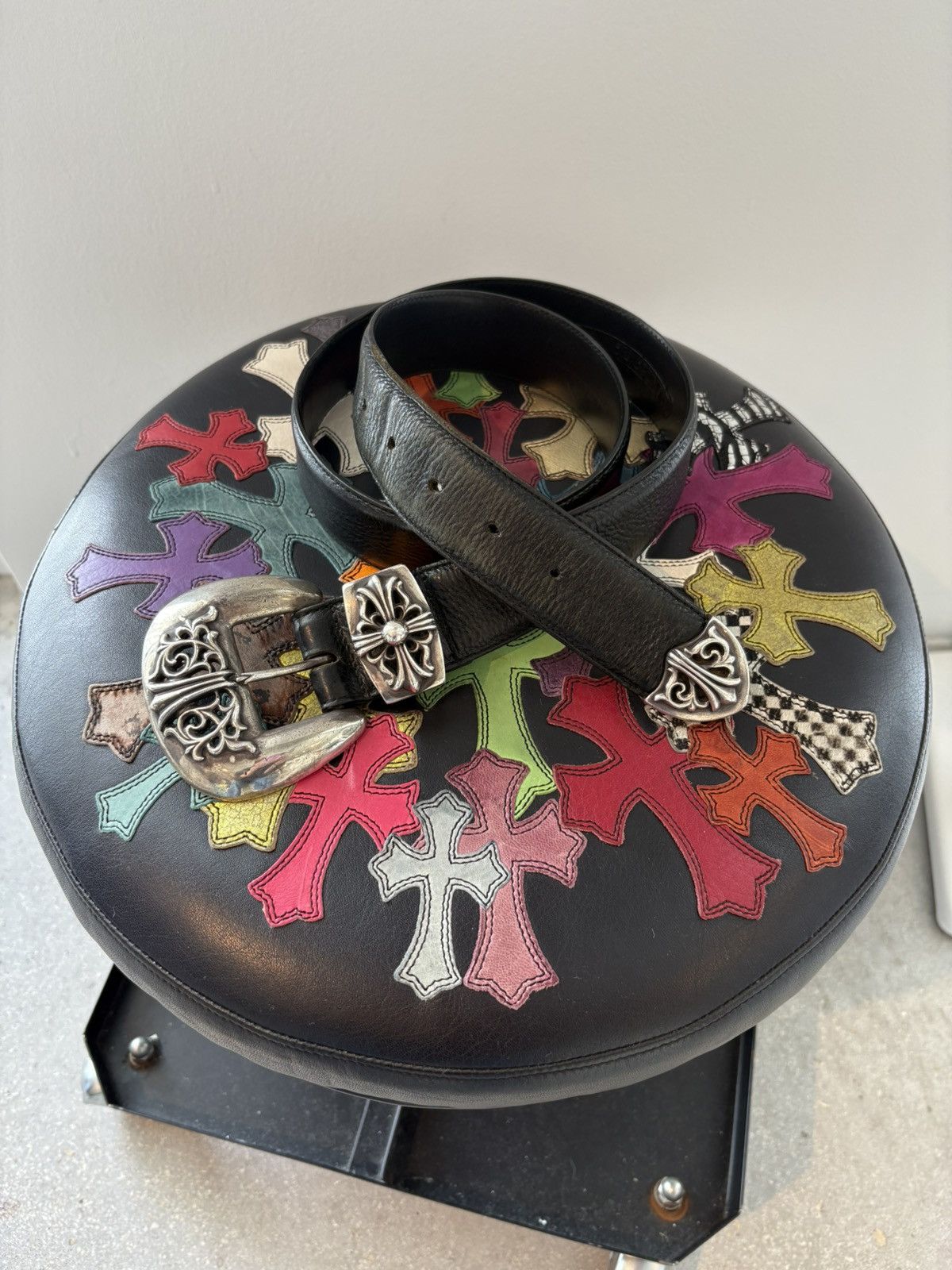 Chrome Hearts CHROME HEARTS WESTERN 3 PIECE BELT Size 34 - 1 Thumbnail