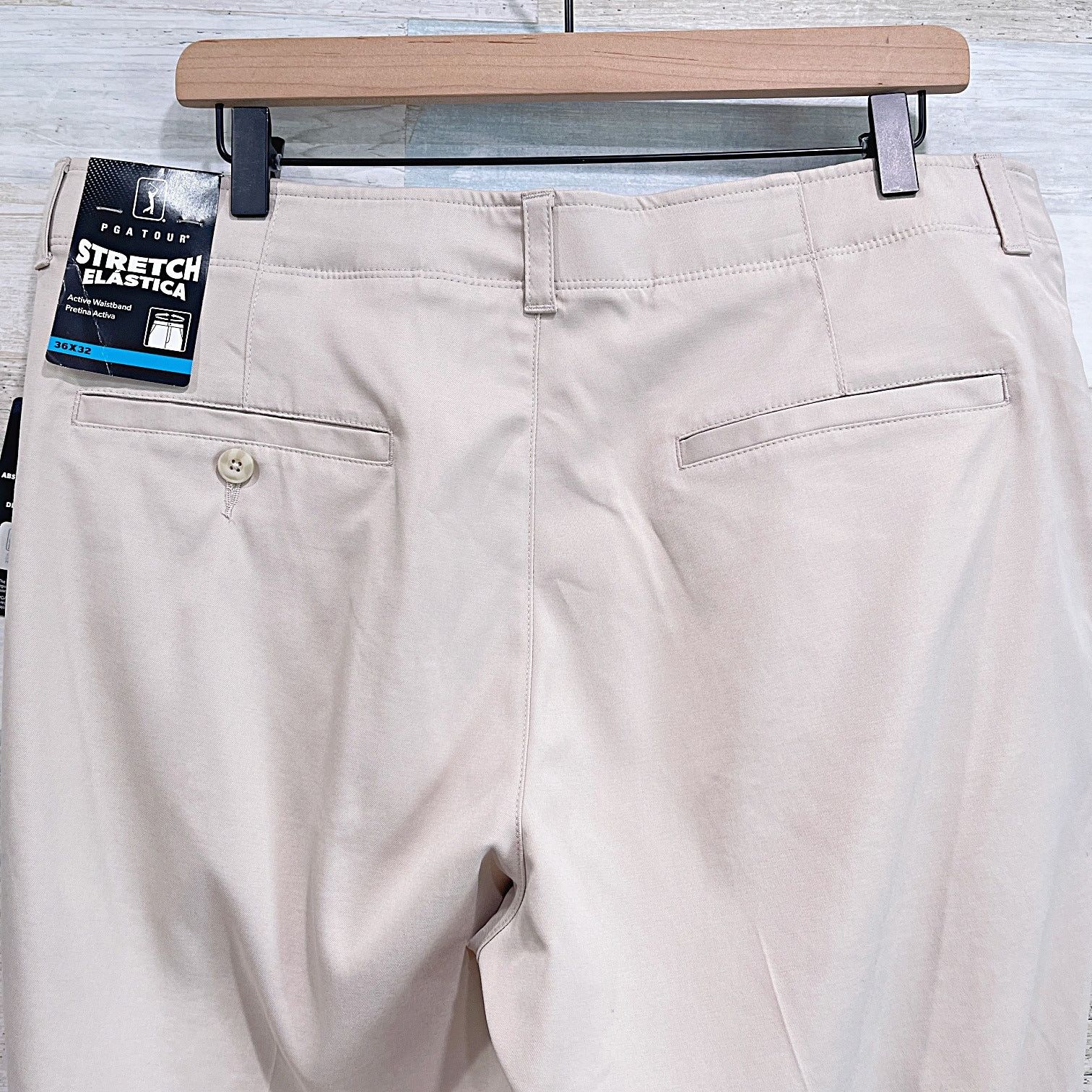 PGA Tour PGA Tour Active Waistband Golf Pants Beige Mens 36x32 Size 36" / US 14 / IT 50 - 5 Thumbnail