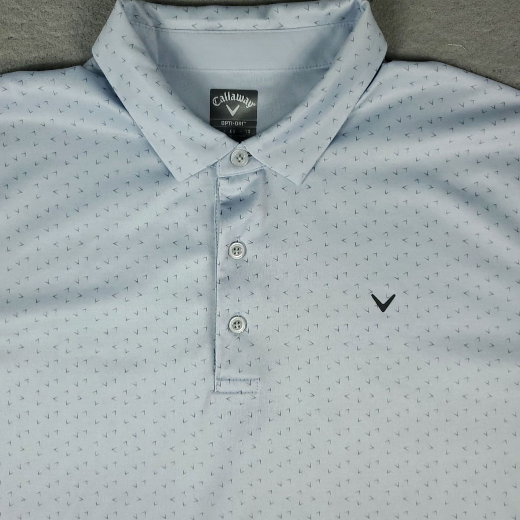 Callaway Callaway Polo Shirt Mens XL Blue Geometric Opti Dri Fit Short Sleeve Polo Shirt Sports Golf Geometric Pattern Blue 100% Polyester Regular Fit Mens XL Size US XL / EU 56 / 4 - 2 Thumbnail