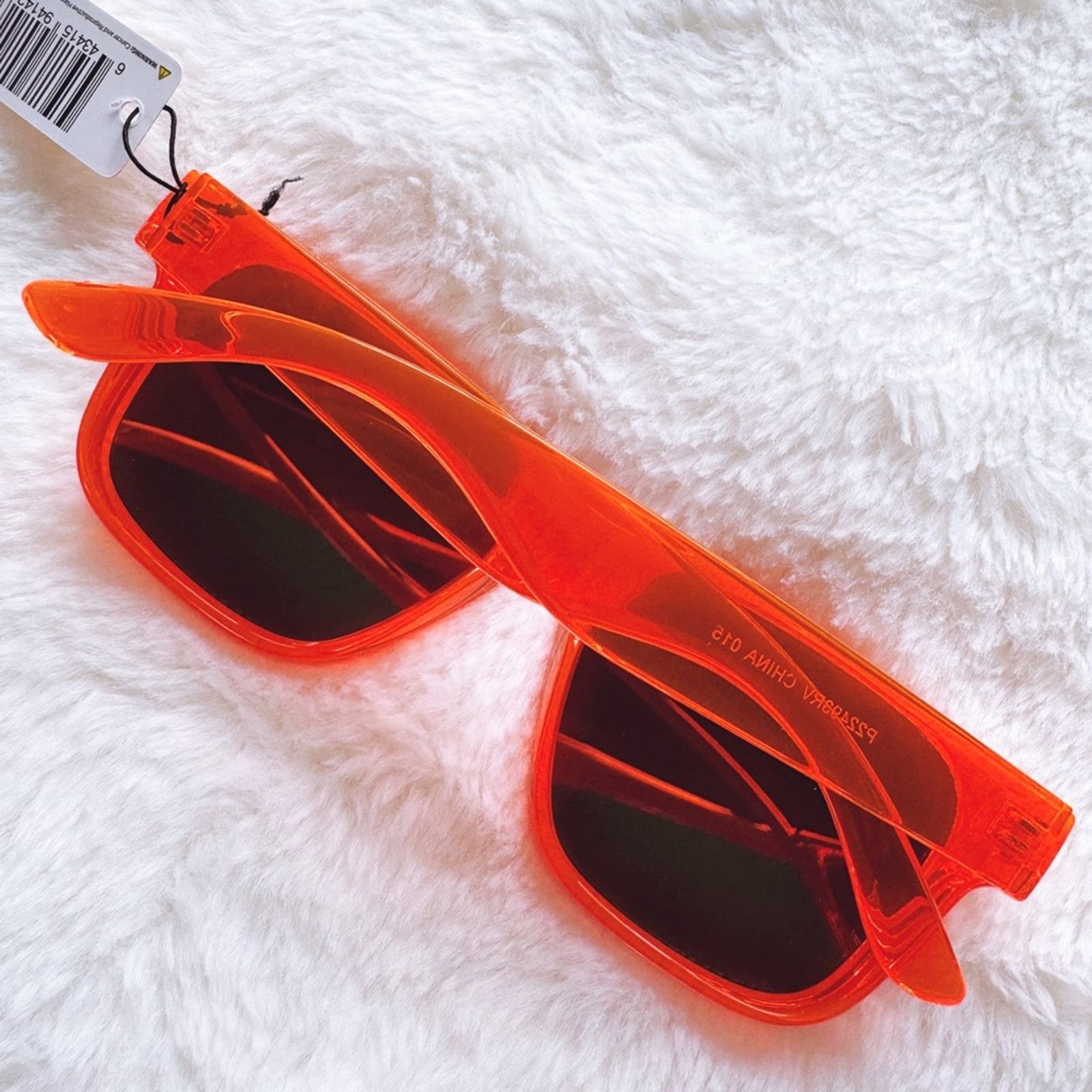 Other Cedric Bright Orange Mirrored Sunglasses Size ONE SIZE - 14 Thumbnail