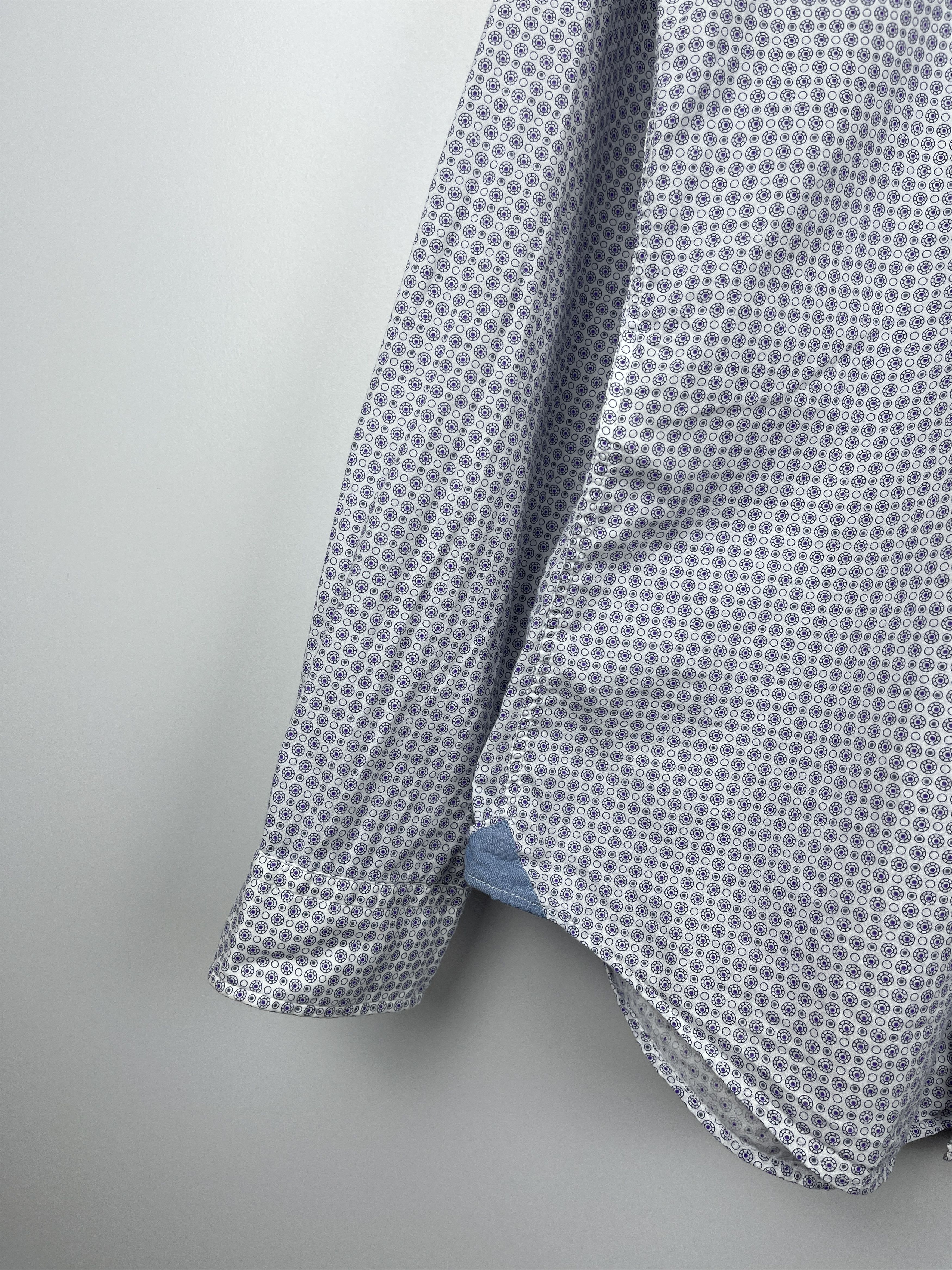 Hugo Boss Hugo Boss Small Polka Dot Long Sleeve Shirt Button Up Size US M / EU 48-50 / 2 - 7 Thumbnail