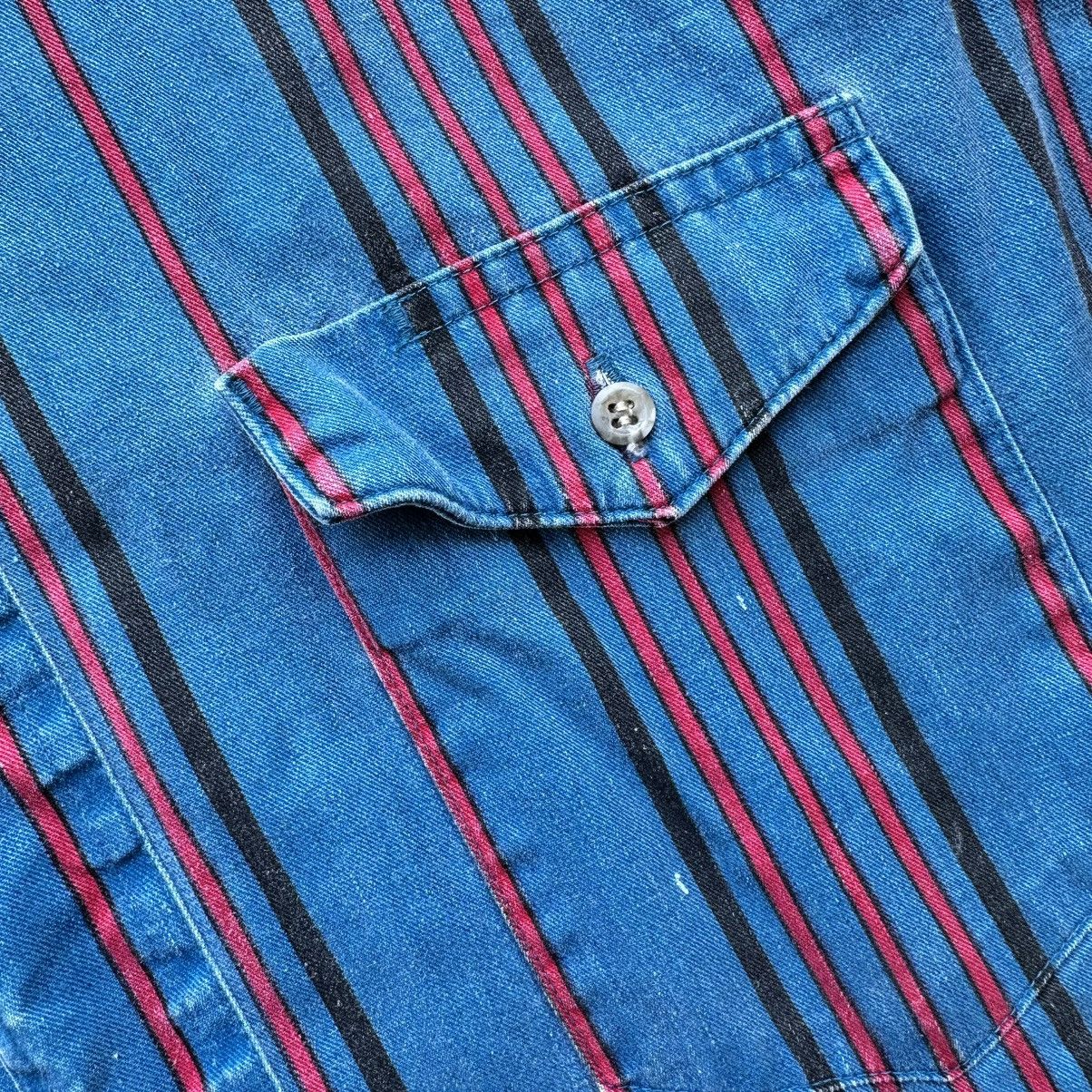 Wrangler Vintage Wrangler Brushpopper Shirt Size 17 Made In USA Size US XL / EU 56 / 4 - 3 Thumbnail