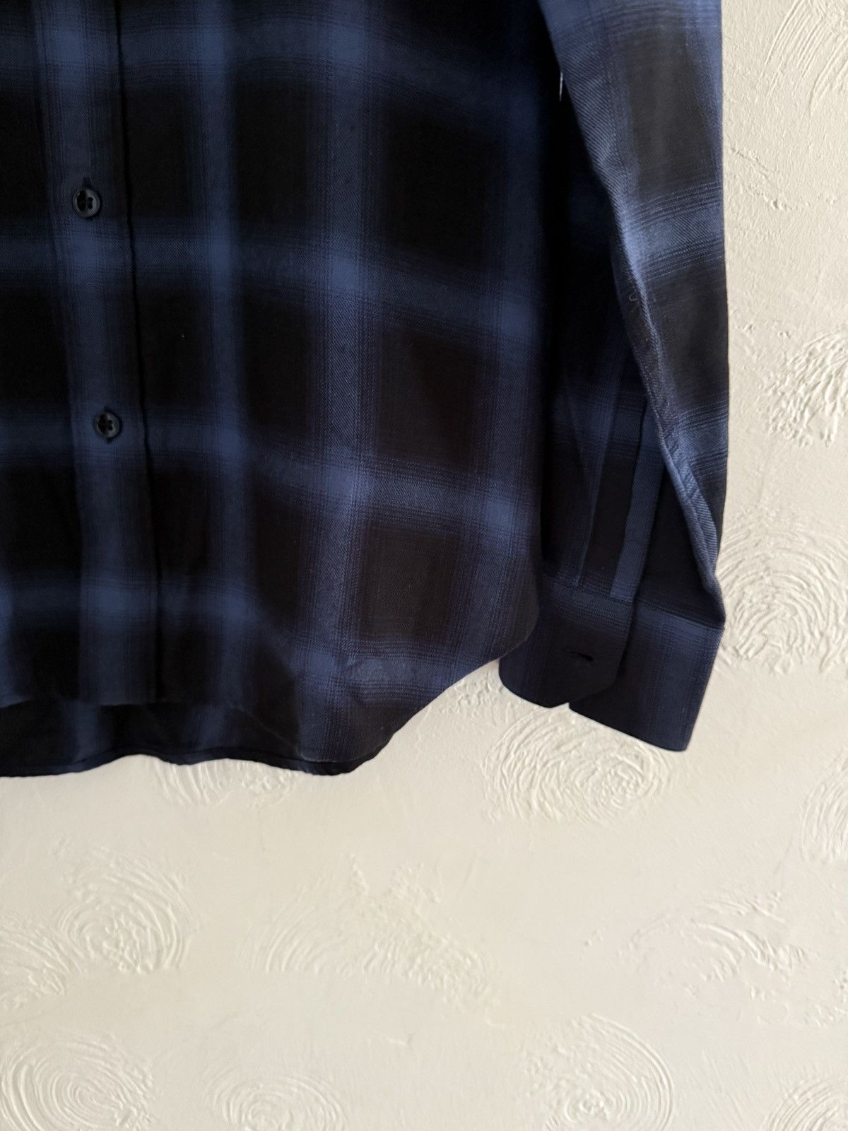 Hedi Slimane × Saint Laurent Paris Saint Laurent SS16 blue stripe flannel shirt Size US S / EU 44-46 / 1 - 5 Thumbnail