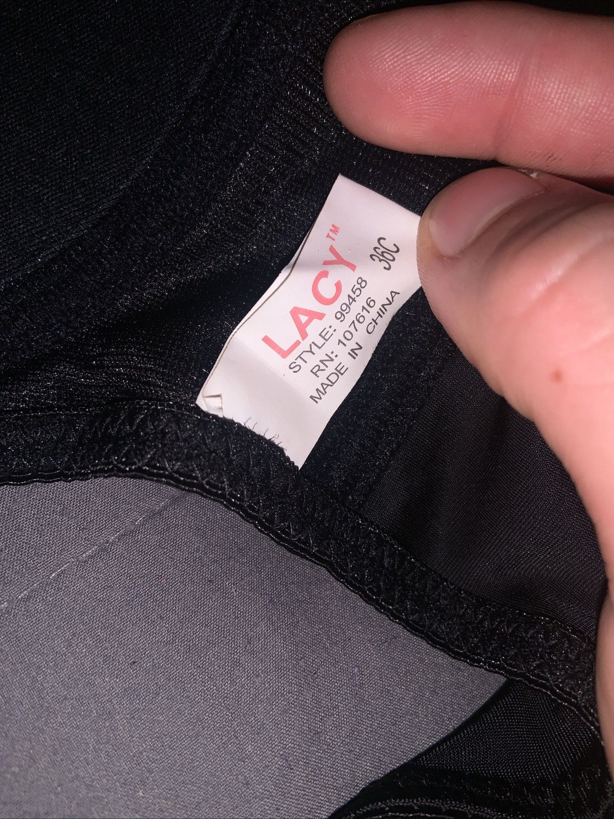 Other 2 New Women’s Bra - 36C - NO STRAPS - Black & Red Bundle Size ONE SIZE - 3 Thumbnail