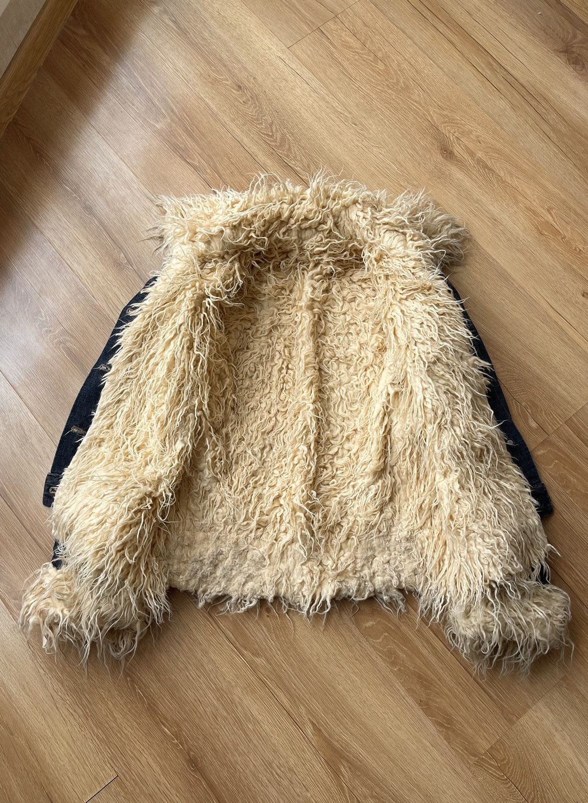 If Six Was Nine Vintage Japanese Faux Fur Denim Jacket LGB Style Size US M / EU 48-50 / 2 - 4 Thumbnail