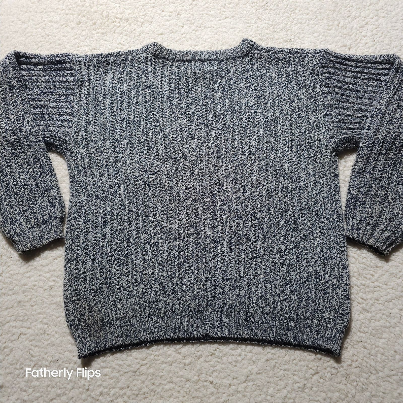 Other VTG GAP Marled Knit Sweater boys L Black White Chunky 90s Size US L / EU 52-54 / 3 - 11 Thumbnail
