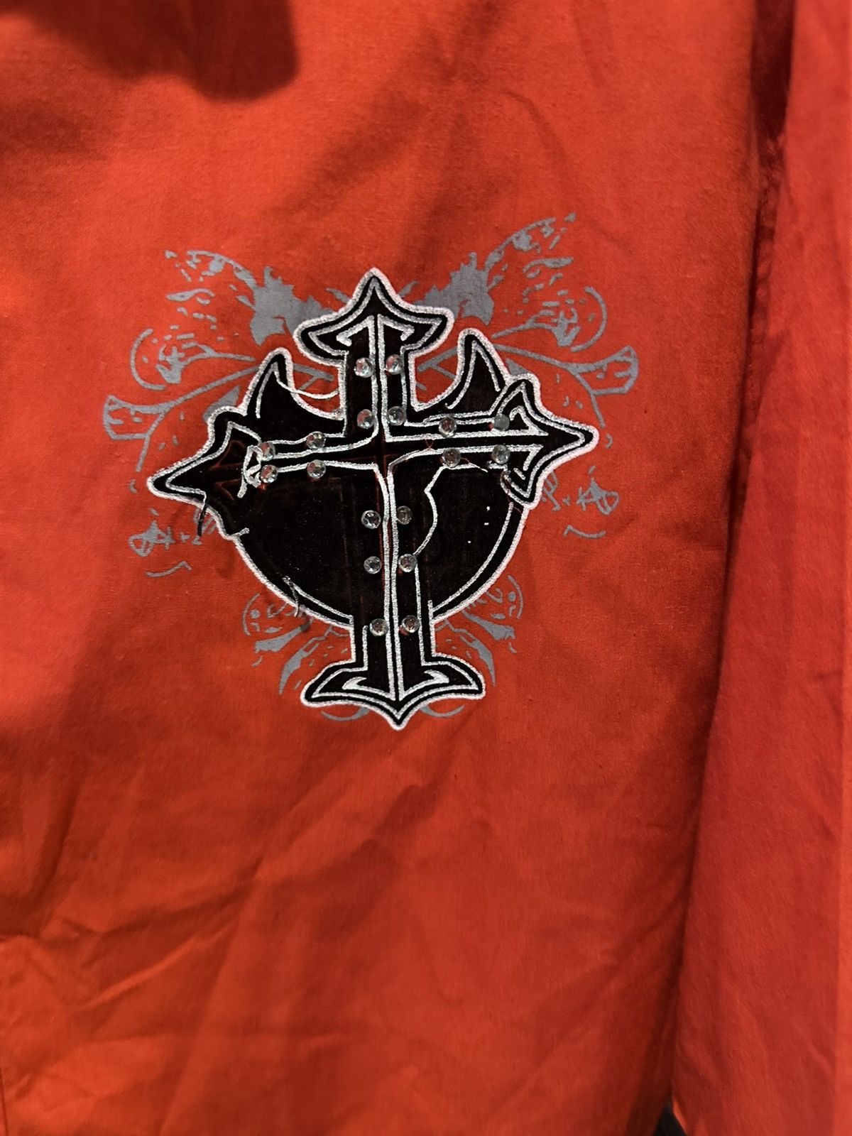 Other Y2k button up with cross embroidery on front and back Size US L / EU 52-54 / 3 - 3 Thumbnail