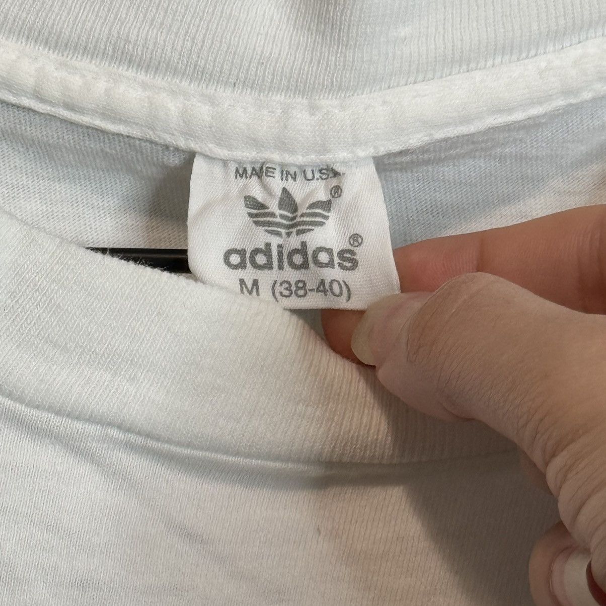 Adidas × Vintage VINTAGE ADIDAS T-SHIRT 1990's SINGLE STITCH VOLLEYBALL USA Size US M / EU 48-50 / 2 - 3 Thumbnail
