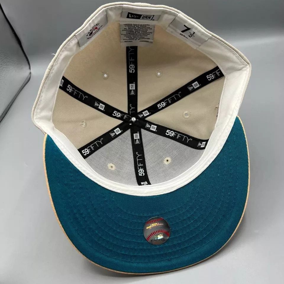New Era Cleveland Indians Guardians Hat Men 7 1/2 MLB Fitted Cap Size ONE SIZE - 5 Thumbnail