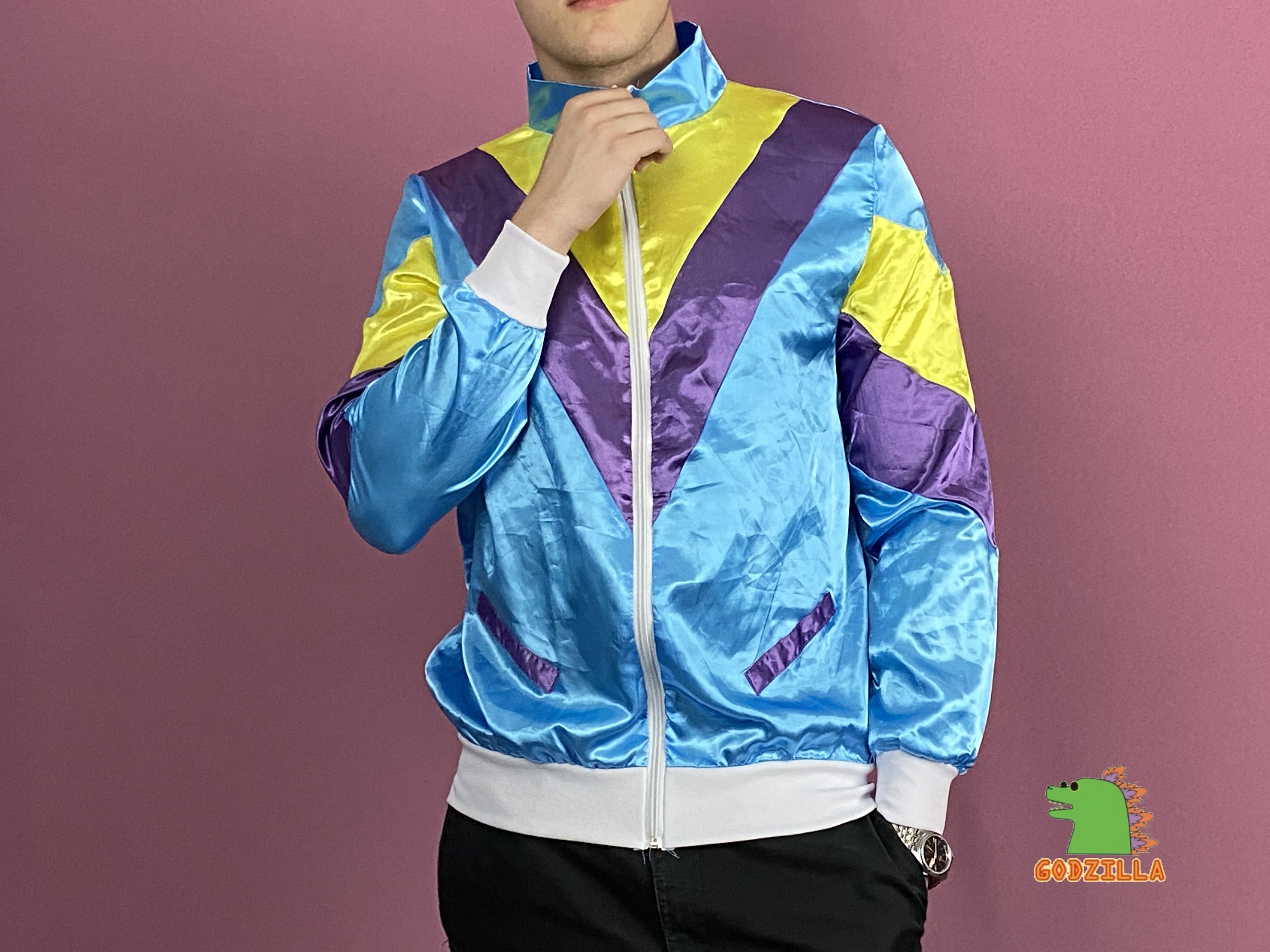 Vintage Smiffys Vintage Men's Festival Windbreaker Jacket - M Size US M / EU 48-50 / 2 - 4 Thumbnail