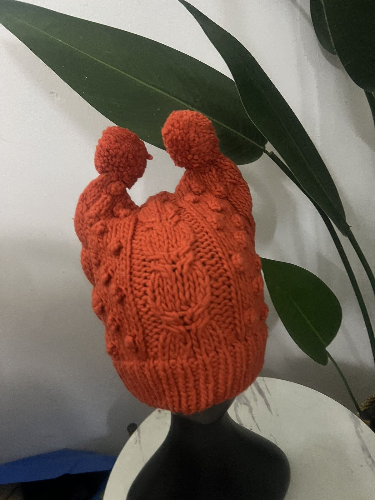Comme des Garcons × Japanese Brand × Vintage EAGLE HORN WOOL BEANIE HAT Size ONE SIZE - 2 Thumbnail