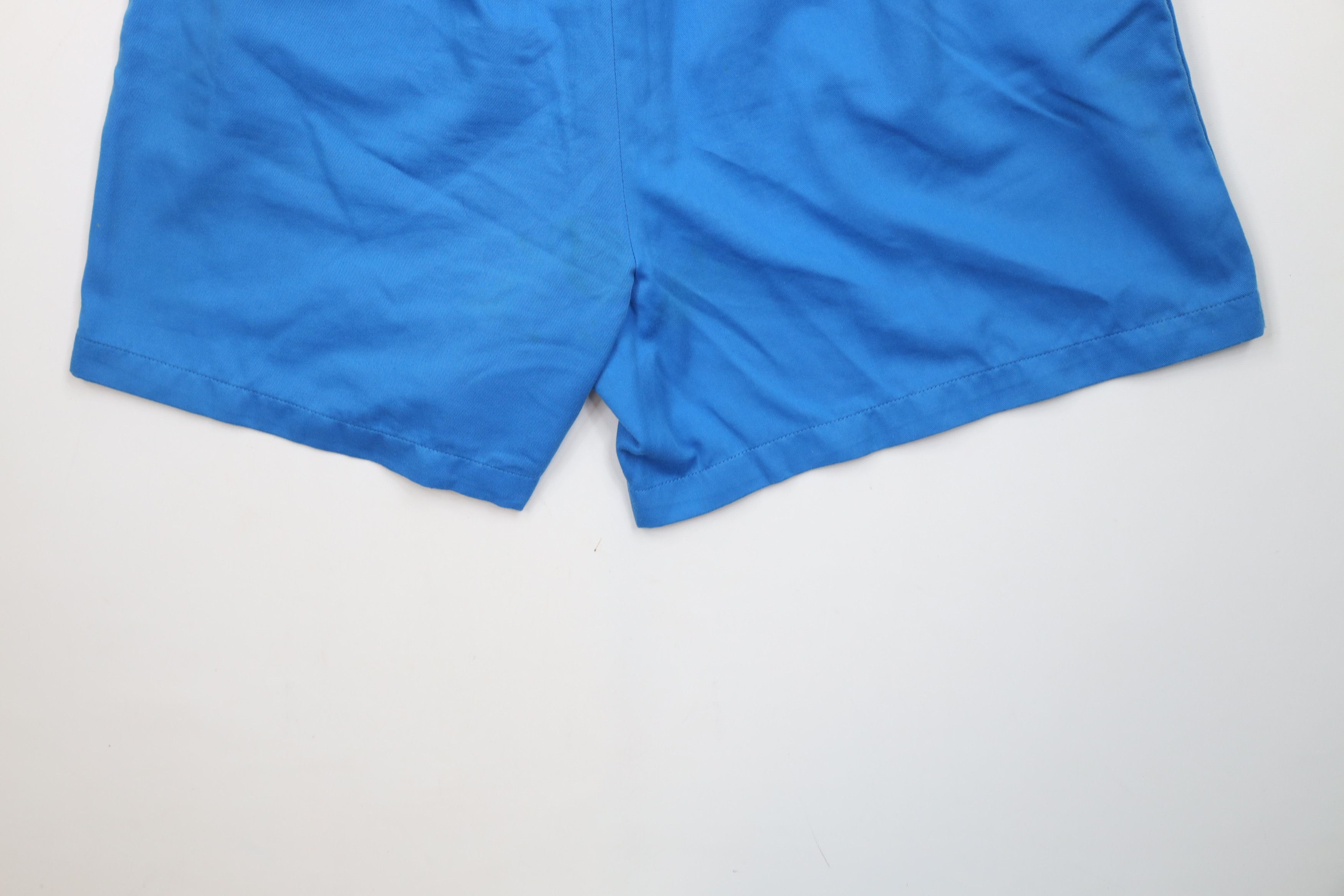 Vintage Vintage 90s Streetwear Blank Above Knee Shorts Blue Cotton Size US 36 / EU 52 - 15 Thumbnail