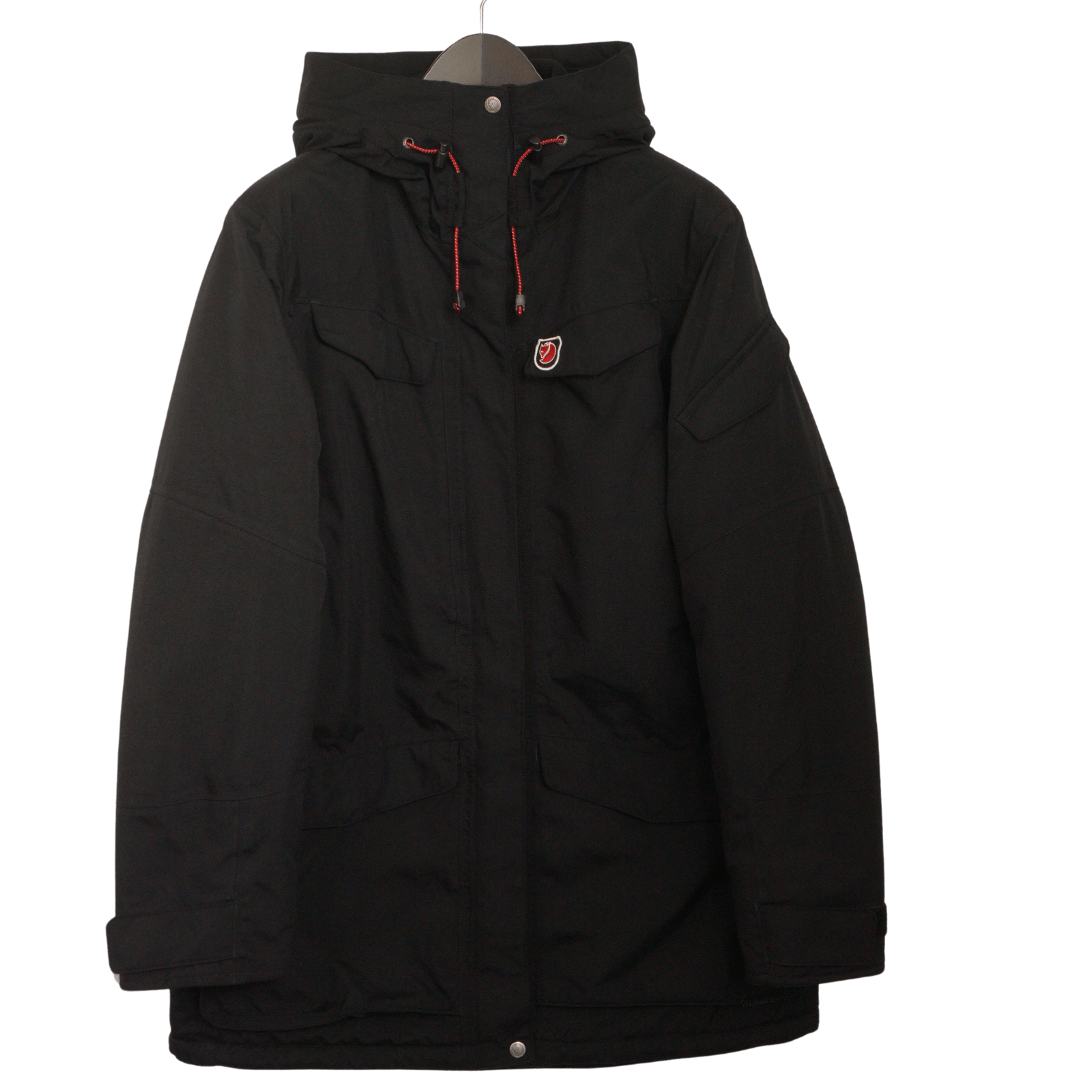 image of Fjallraven Women Fjallravn Nuuk Parka Jacket Down Black Size XL Vap383