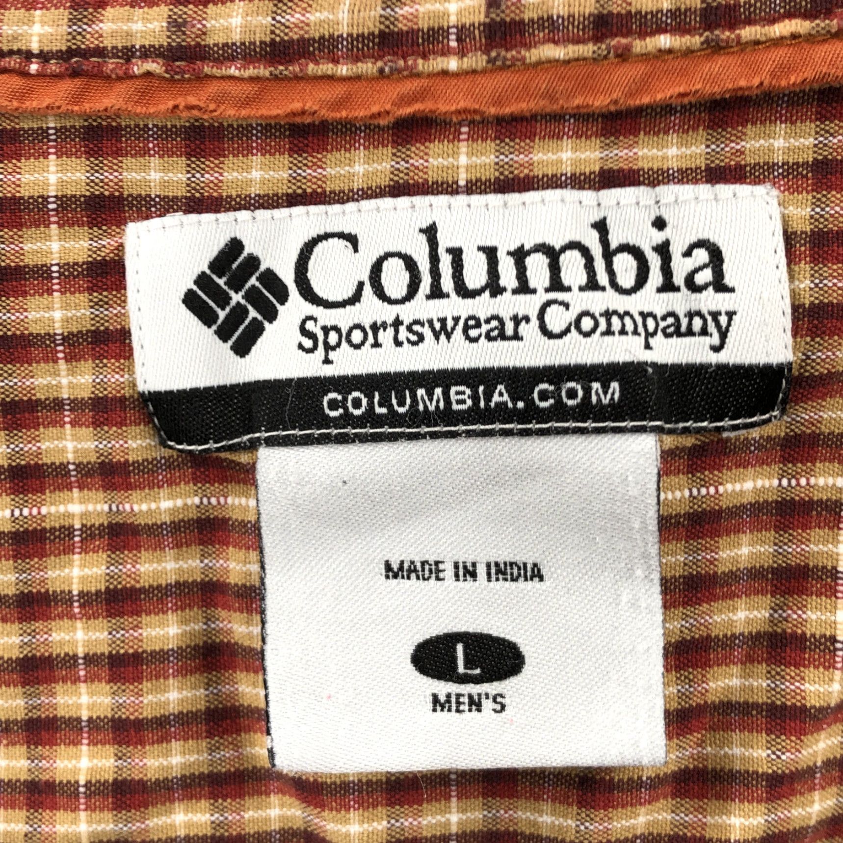Vintage VINTAGE Columbia Shirt Mens Plaid Button-Up Long Sleeve Cotton Brown L Adult Regular 45 in Chest Mens Size US L / EU 52-54 / 3 - 6 Thumbnail
