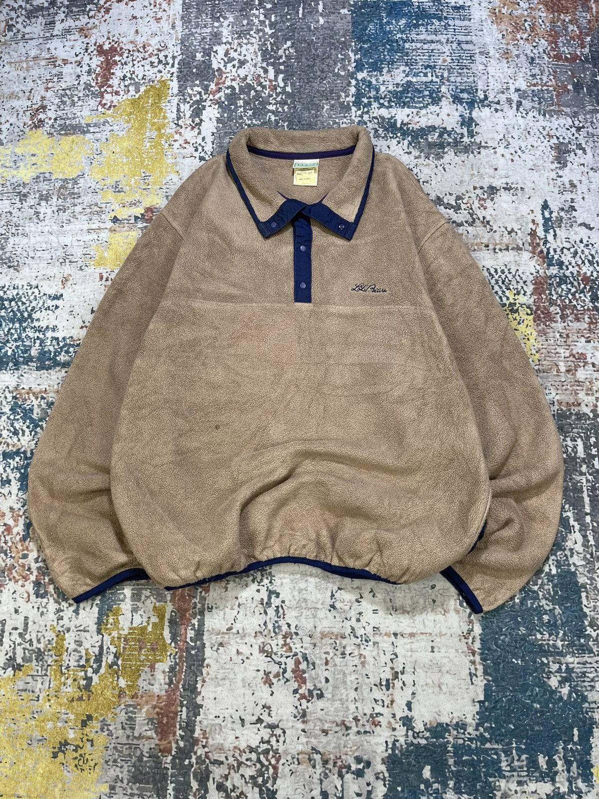 L.L. Bean Vintage LL Bean Placket Fleece Pullover Size US M / EU 48-50 / 2 - 1 Thumbnail