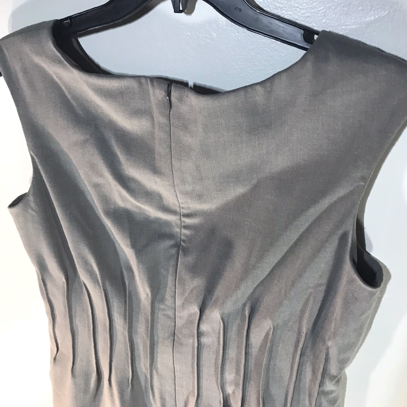 Calvin Klein Calvin Klein Gray Sleeveless Career Midi Dress Womens Size 14 Size XL / US 12-14 / IT 48-50 - 5 Thumbnail