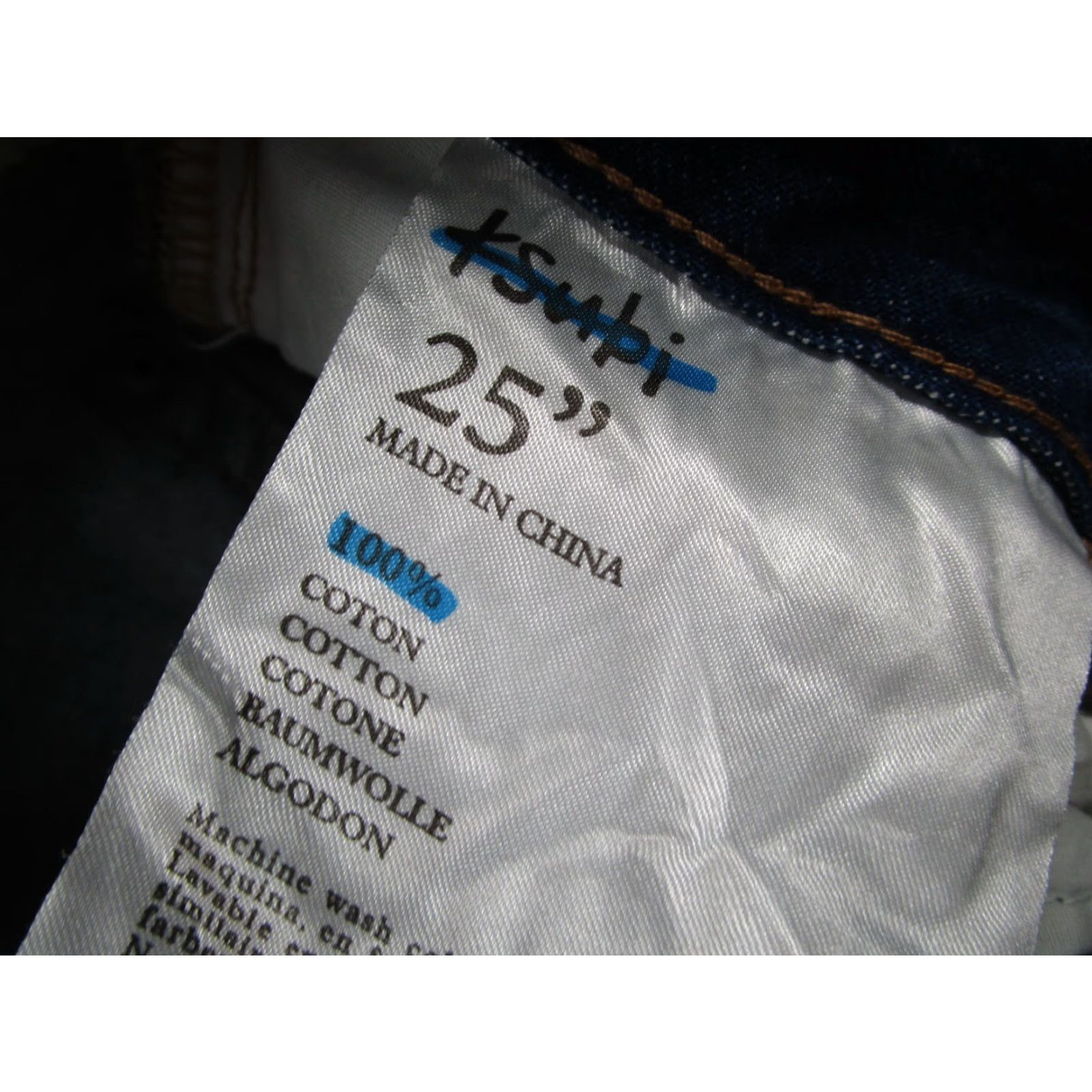 Ksubi Ksubi Jeans Women's High Rise Distressed Blue Playback Skream Denim 25x30 Size 42" / US 20 - 3 Thumbnail