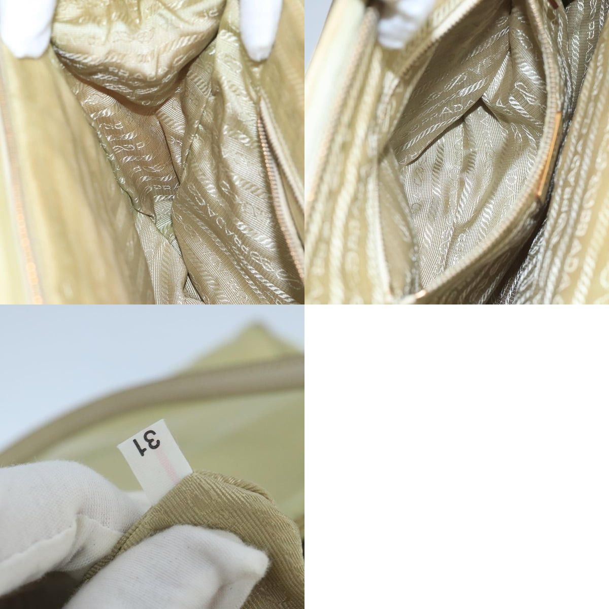 Prada PRADA Hand Bag Nylon Beige Size ONE SIZE - 12 Thumbnail
