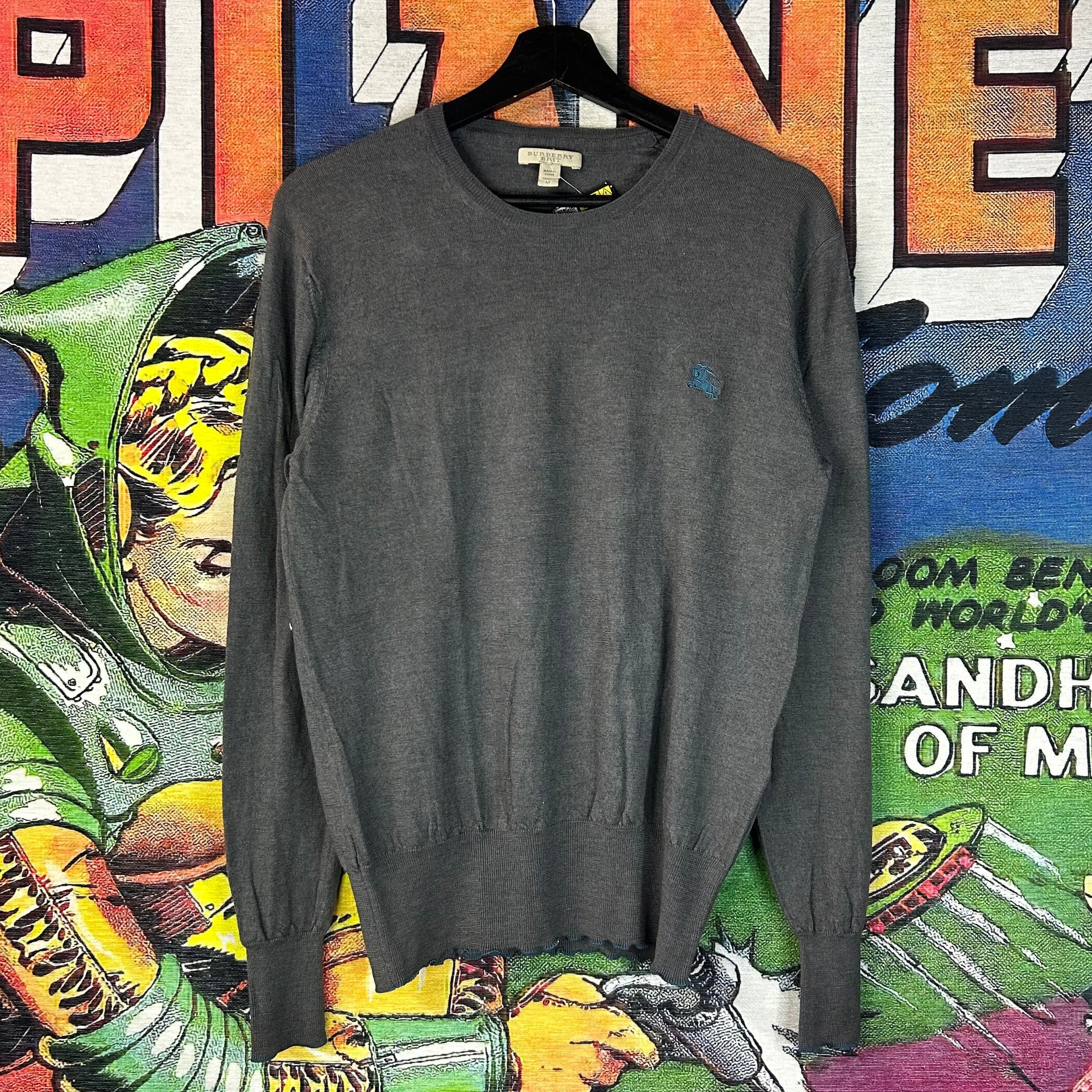Burberry Burberry Cashmere Sweater Grey Size Medium Size US M / EU 48-50 / 2 - 1 Thumbnail