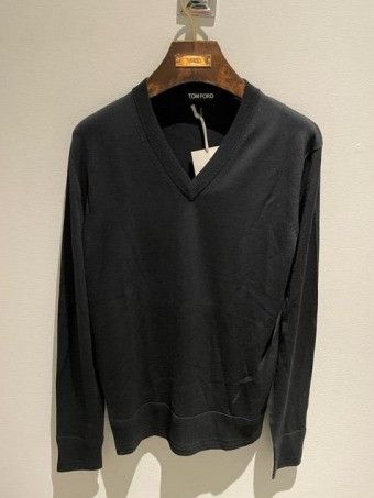 Tom Ford o1w1db10824 V-neck Wool Sweater in Black Size US S / EU 44-46 / 1 - 1 Preview