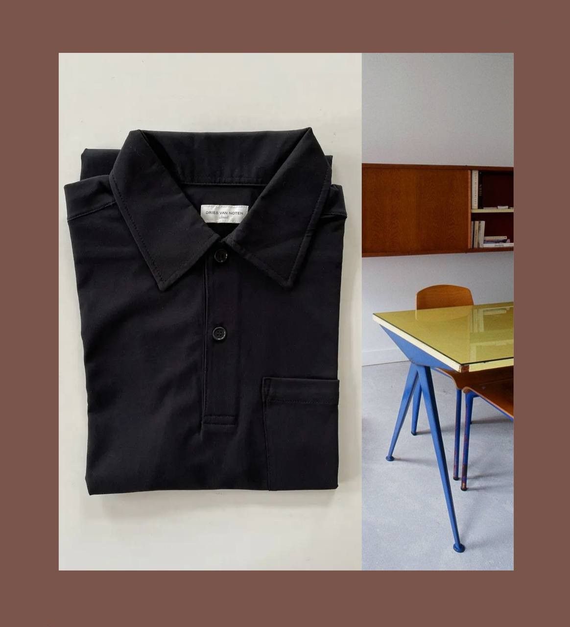 Dries Van Noten Dries Van Noten black cotton jersey polo Size US S / EU 44-46 / 1 - 1 Thumbnail