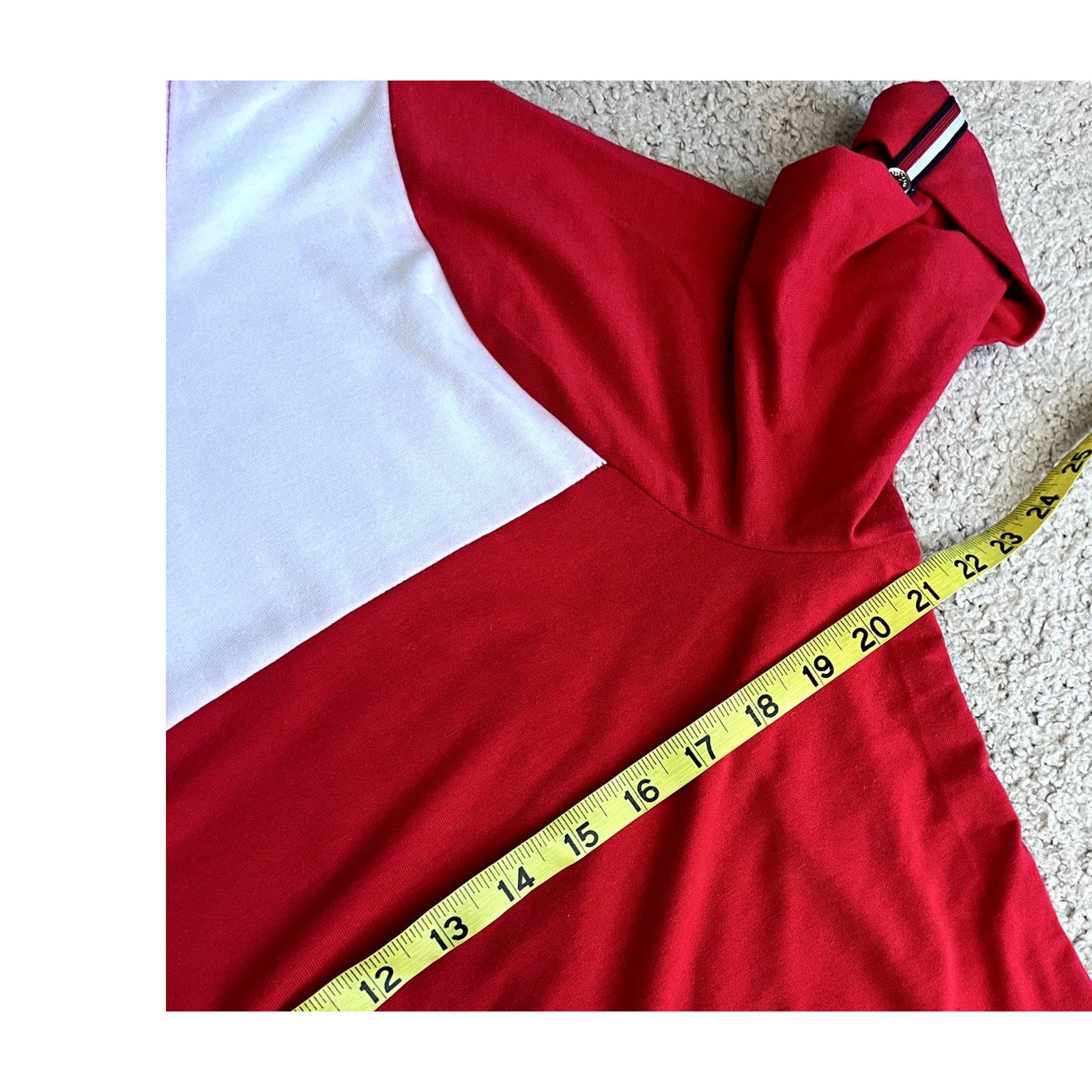 Tommy Hilfiger Red Women's Colorblock Tommy Hilfiger Blouse L Size L / US 10 / IT 46 - 5 Thumbnail