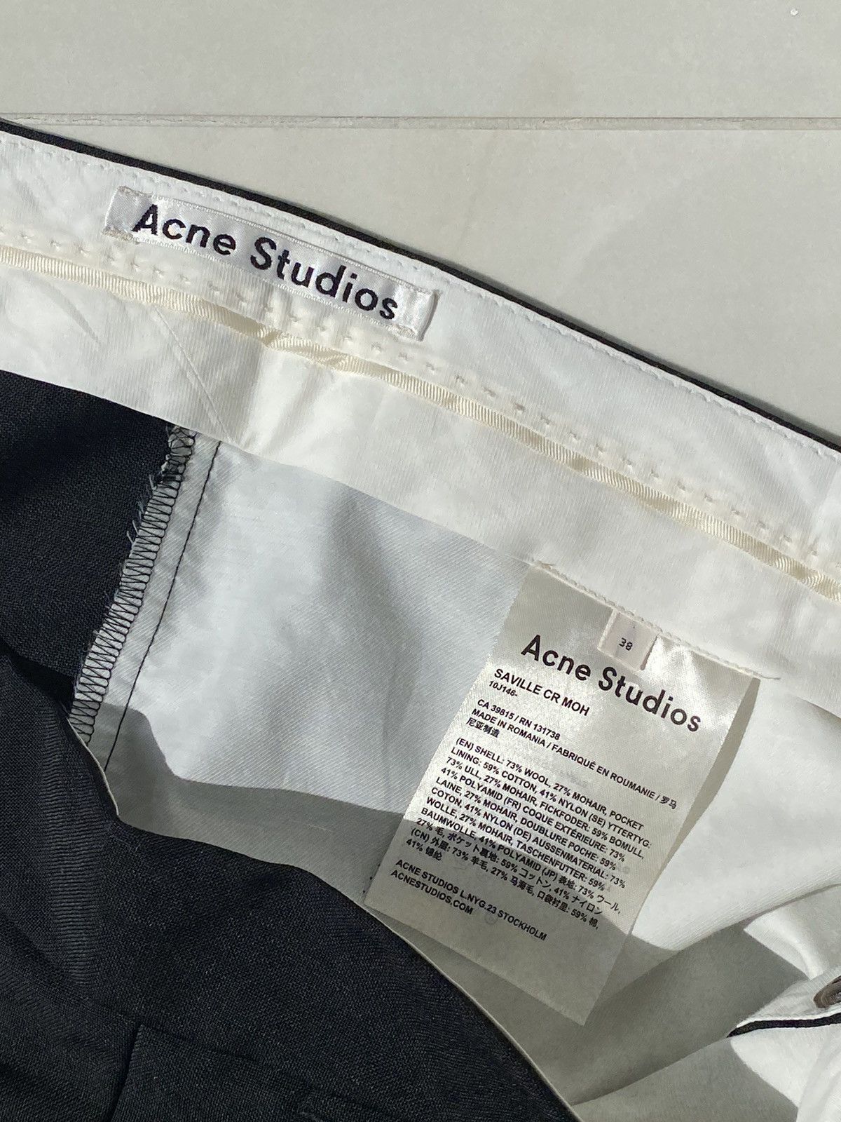 Acne Studios Acne Studios SAVILLE CR MOH women's pants 38 Size 26" / US 2 / IT 38 - 7 Thumbnail