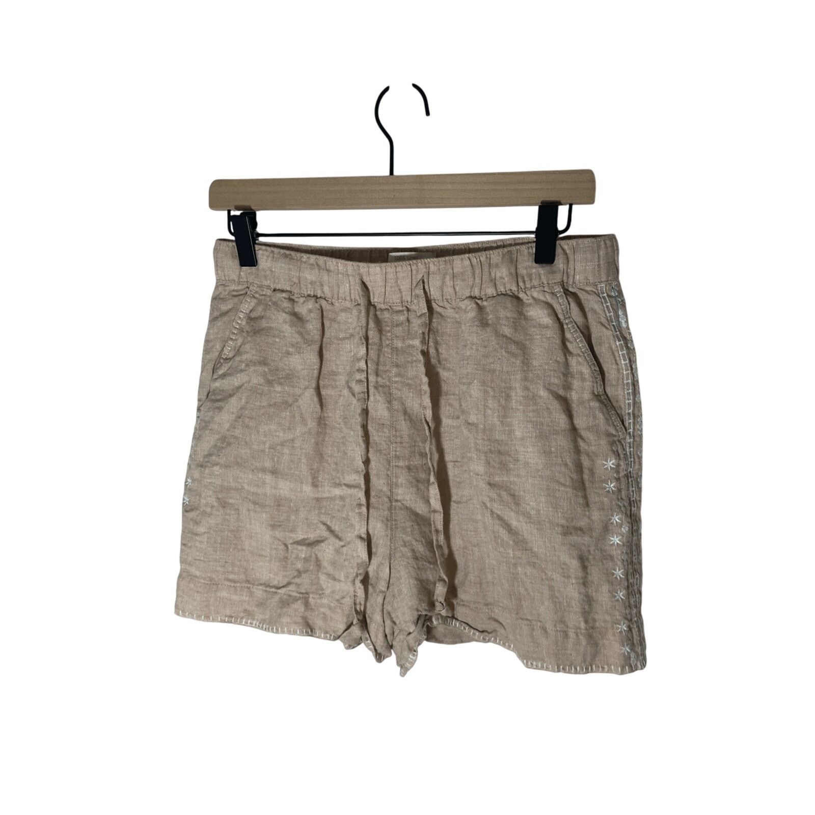 Cynthia Rowley Cynthia Rowley Embroidered Linen Women's reppy Shorts Size 28" / US 6 / IT 42 - 1 Thumbnail
