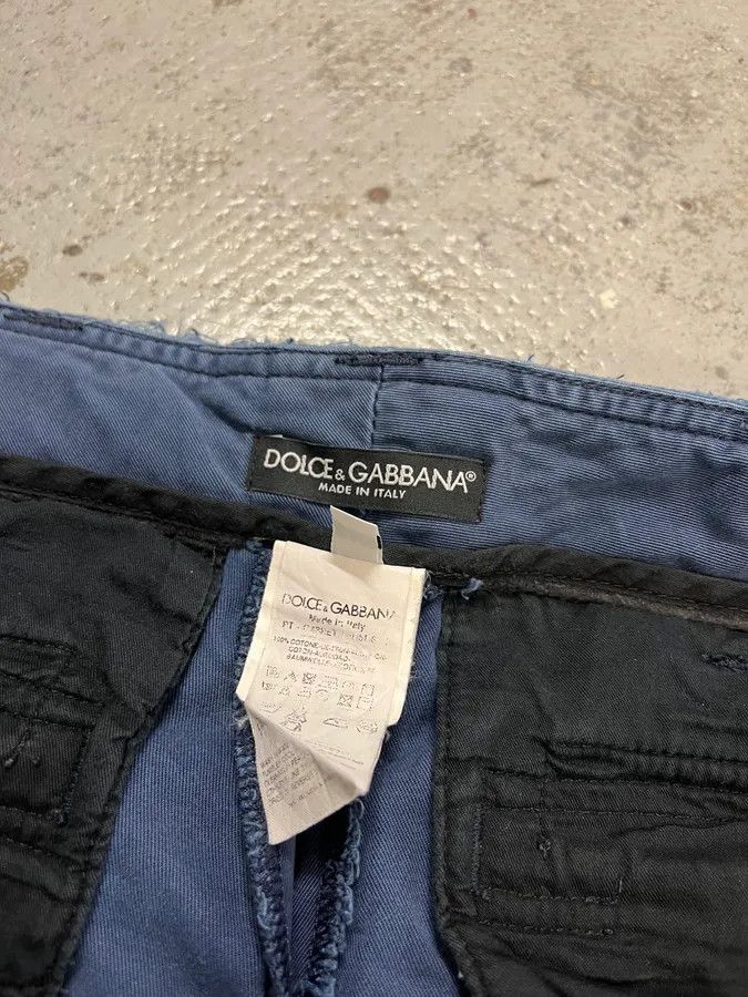 Dolce & Gabbana AW2002 Dolce & Gabbana Cargo Zip Blue Pants Size US 34 / EU 50 - 14 Thumbnail