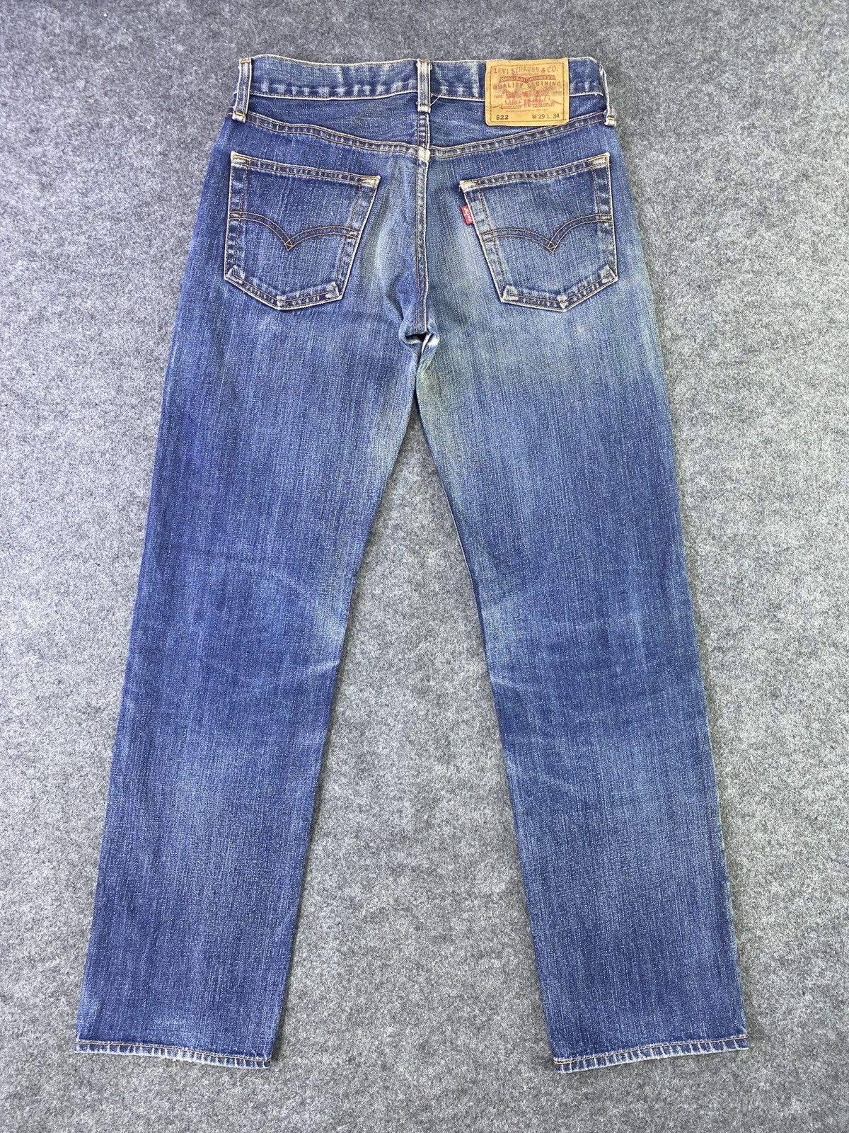 Jean × Levi's × Vintage Levis vintage 522 Blue Wash Jeans - J931 Size US 29 - 3 Thumbnail