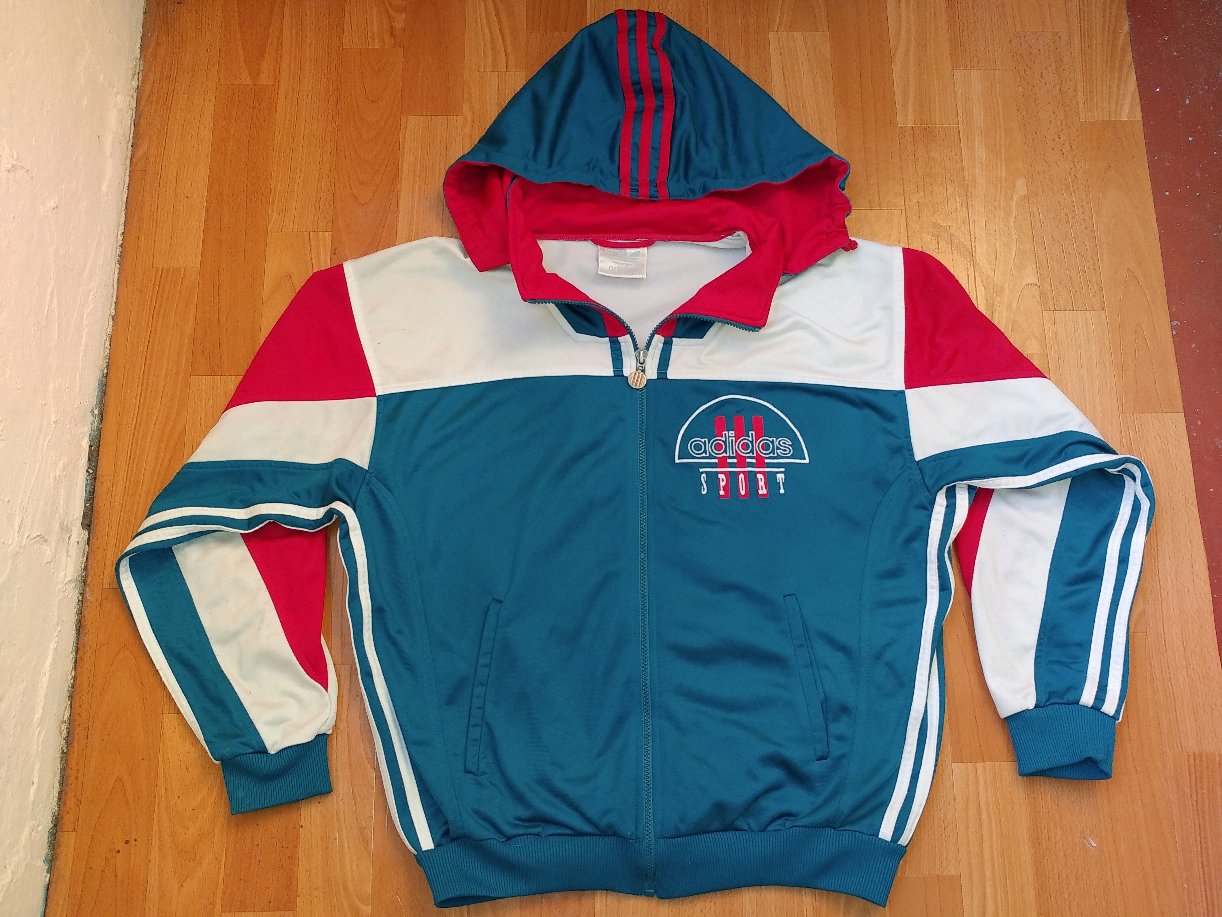 Adidas × Vintage ADIDAS jacket, green vintage hip hop 90s hip-hop size M Size US M / EU 48-50 / 2 - 1 Thumbnail