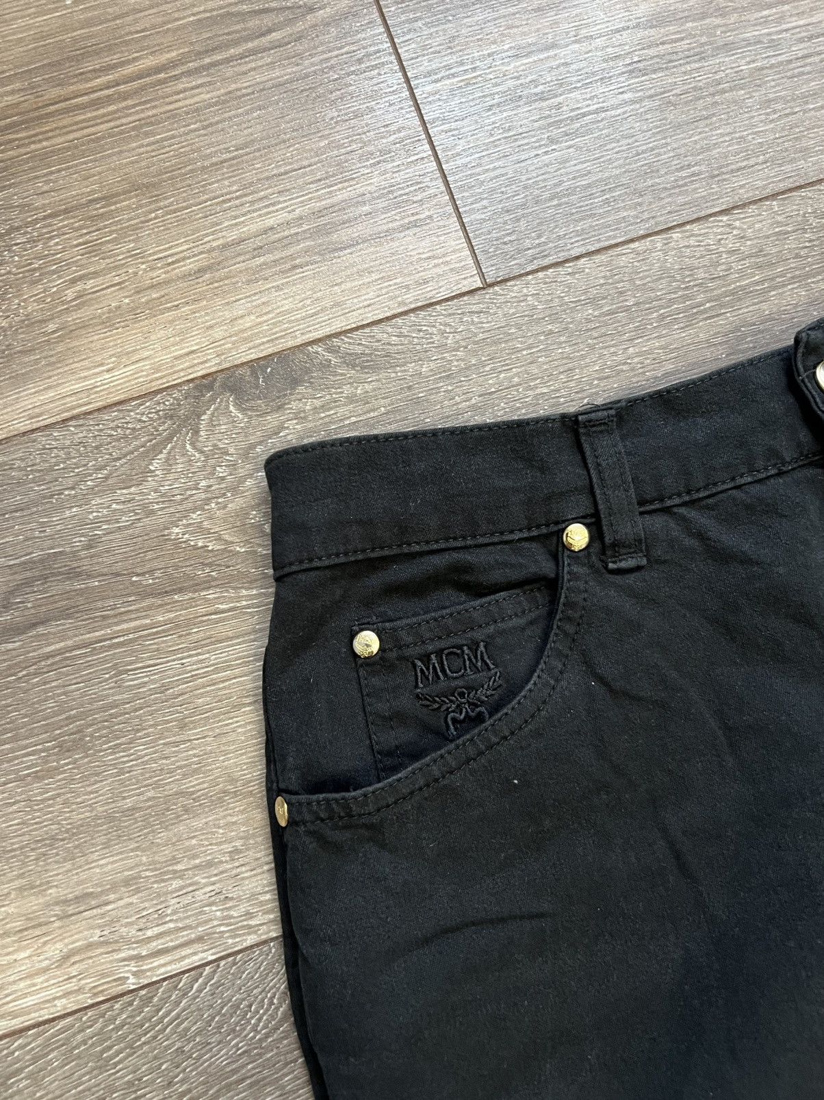 MCM × Vintage Mcm Jeans De Luxe Vintage black Size 33" - 4 Thumbnail