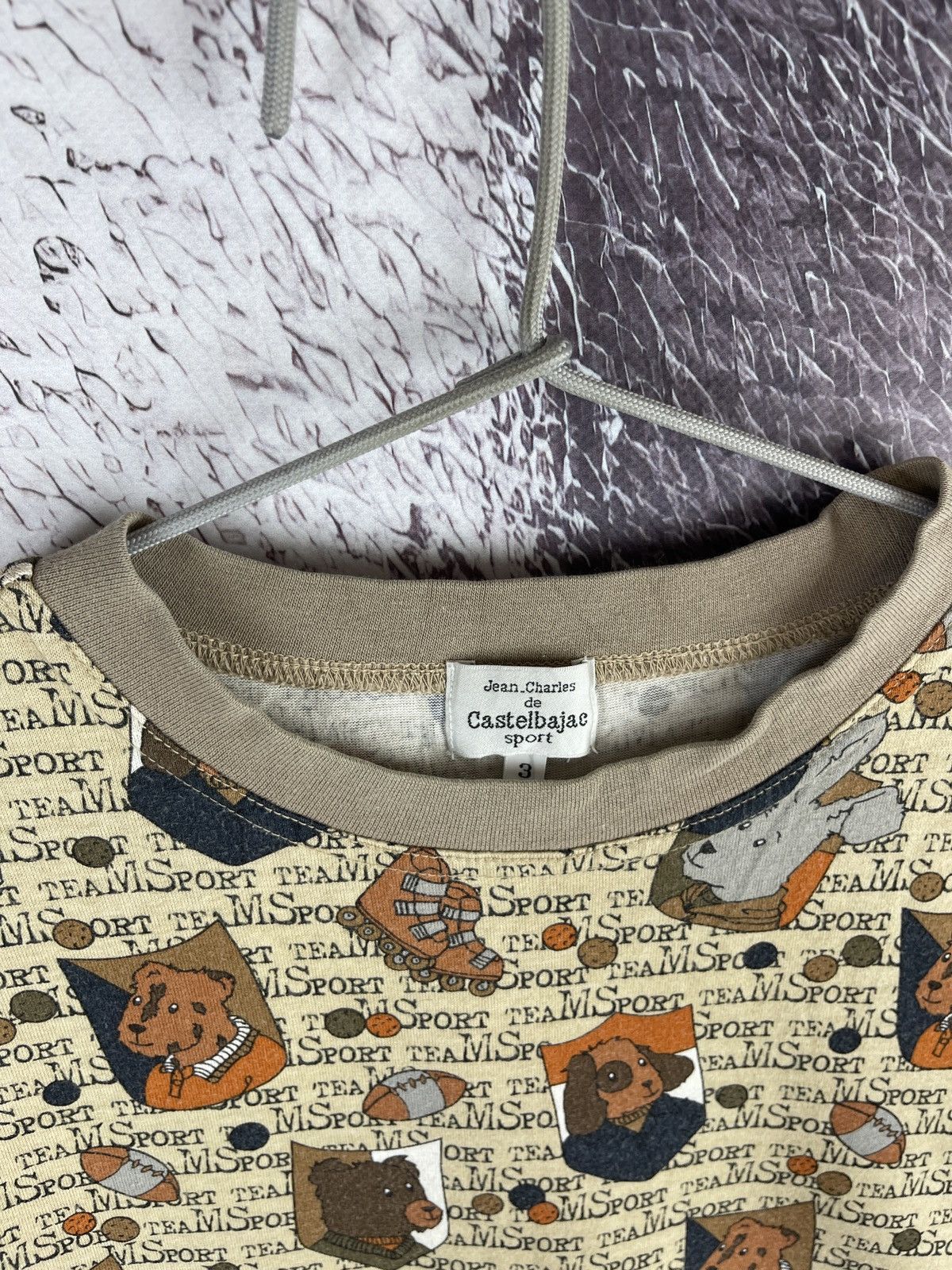 Japanese Brand × Jean Charles De Castelbajac × Vintage Jean Charles de Castelbajac Sport animal pattern tee shirt Size US M / EU 48-50 / 2 - 8 Thumbnail