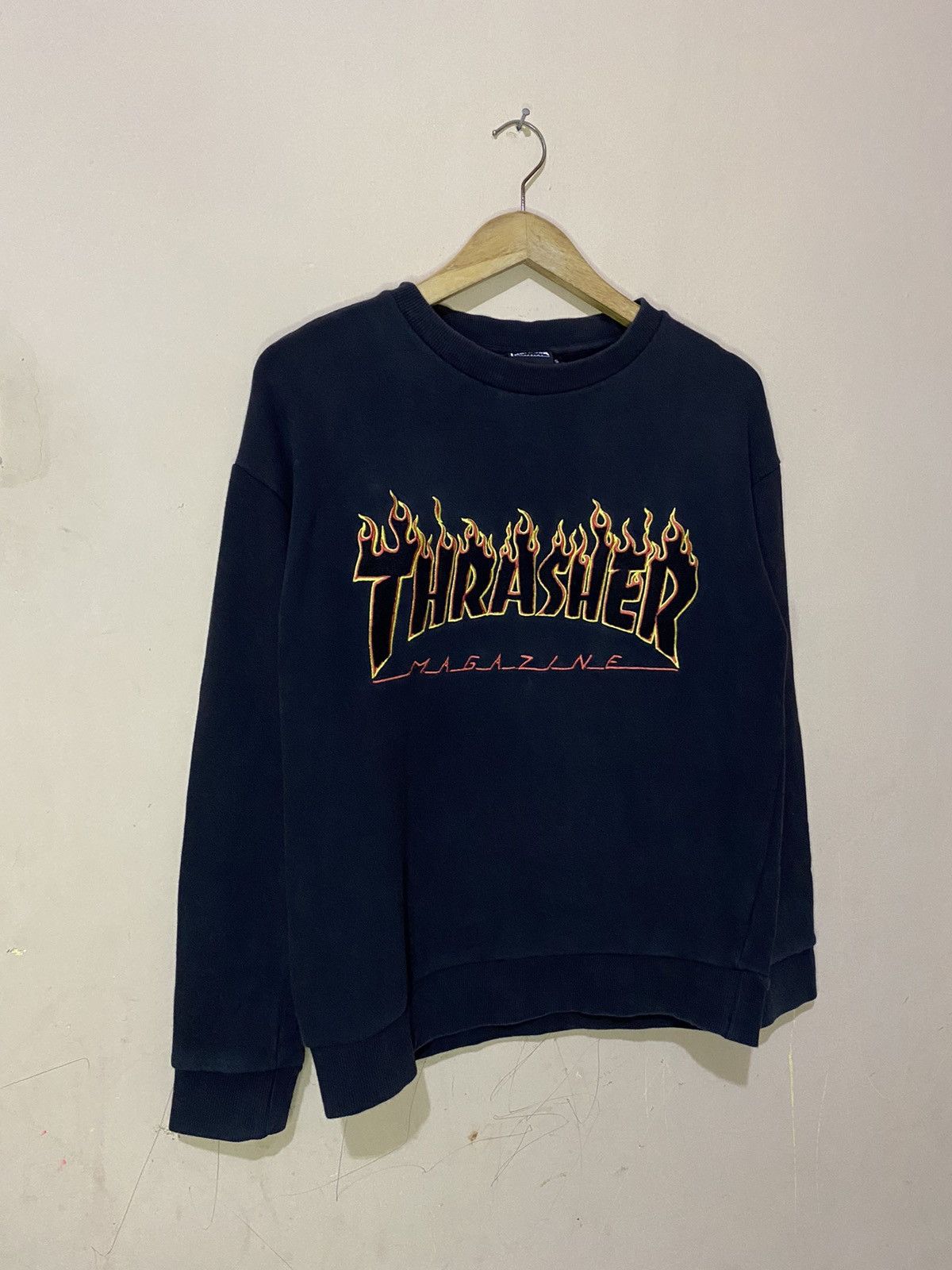 Thrasher Vintage Thrasher Flame Embroidery Sweatshirt Size US S / EU 44-46 / 1 - 2 Thumbnail