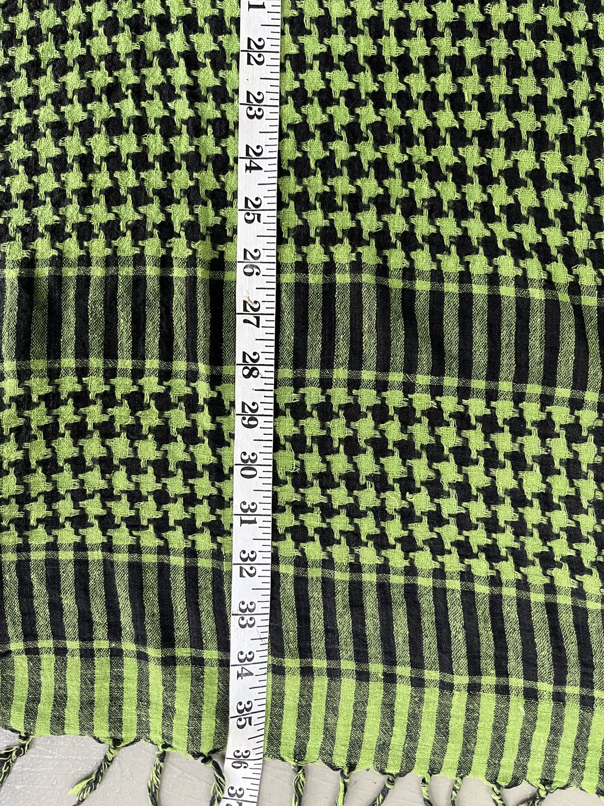 If Six Was Nine Green Keffiyeh Scarf Raf Simons Undercover Junya Style Size ONE SIZE - 6 Thumbnail