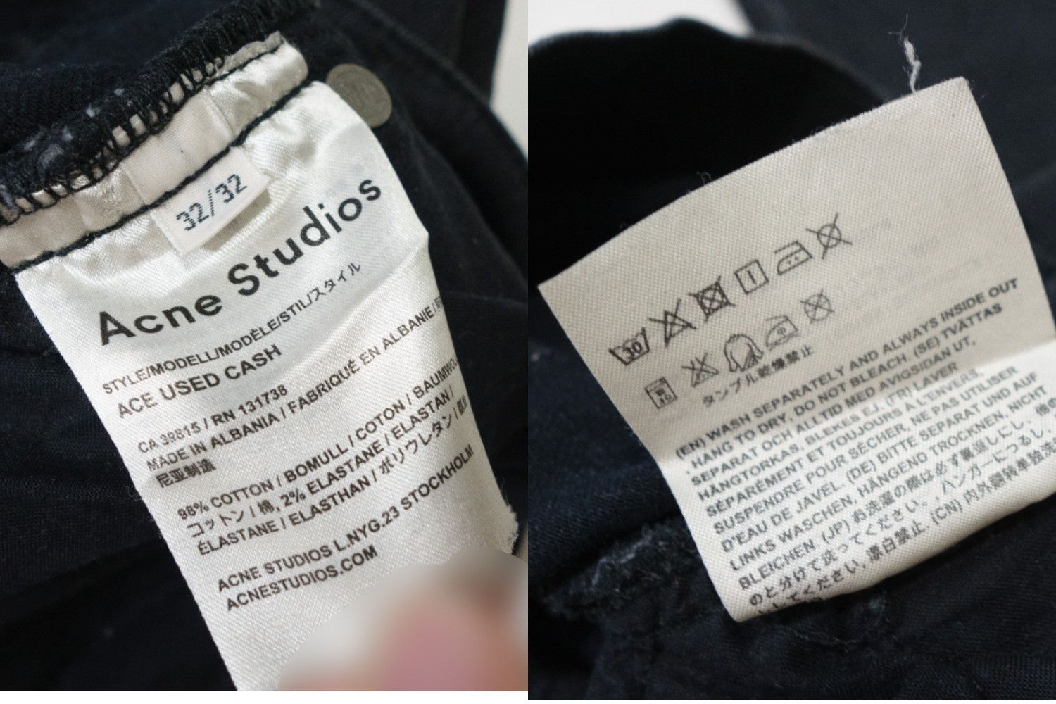 Acne Studios Ace Used Cash Jeans Size US 32 / EU 48 - 8 Thumbnail