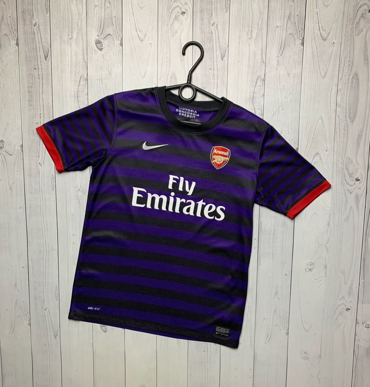 Nike × Vintage Vintage Arsenal soccer jersey away purple 15 Chamberlain Xs Size US XS / EU 42 / 0 - 2 Thumbnail