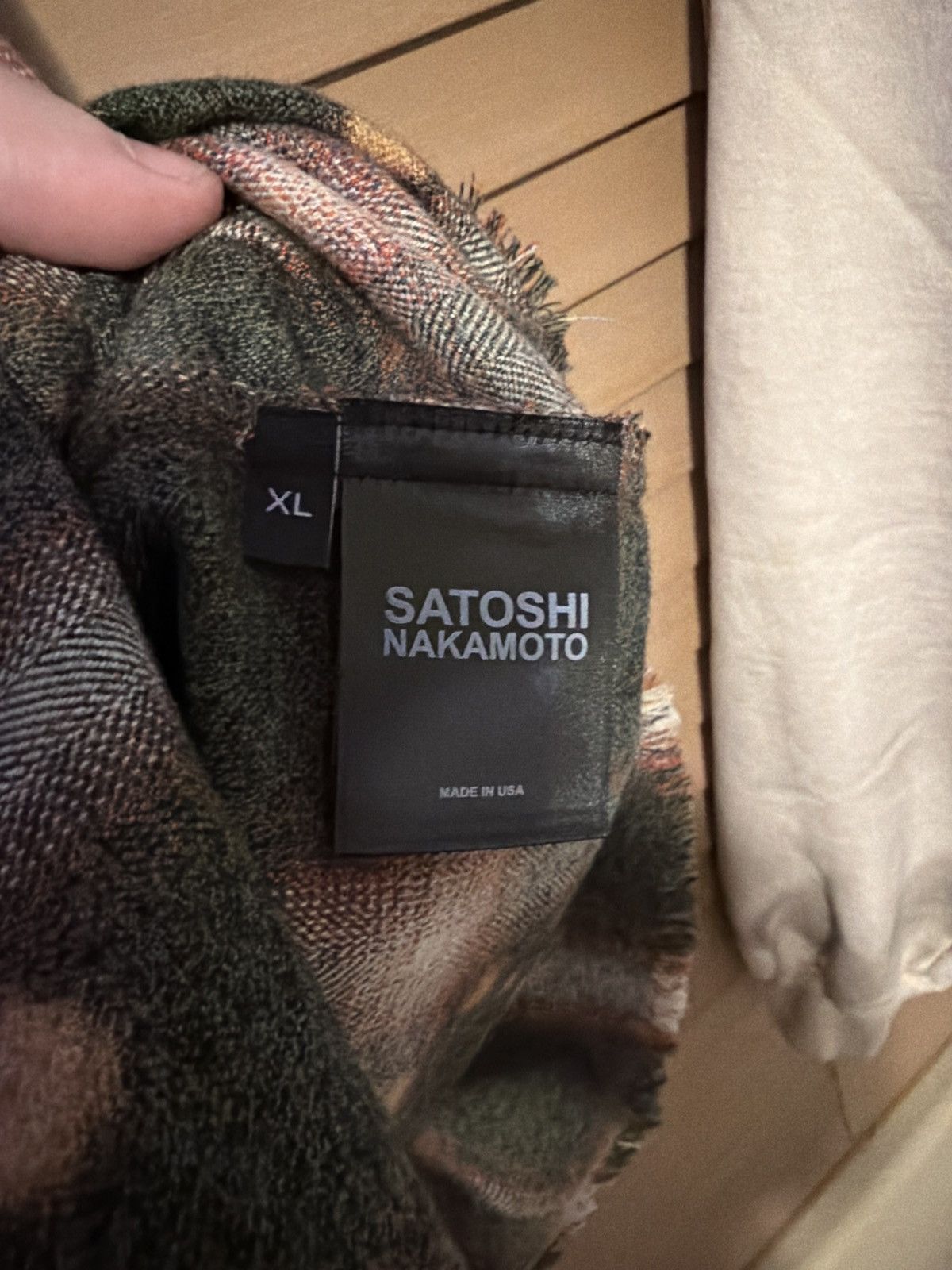 Satoshi Nakamoto Satoshi Nakamoto “Patchwork Flannel” Button Up Size XL Size US XL / EU 56 / 4 - 9 Thumbnail