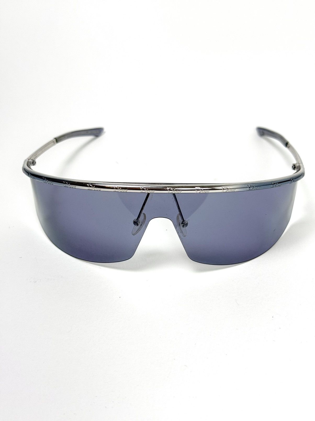 Dior VINTAGE DIOR MONOLENS MULTILOGO SUNGLASSES Size ONE SIZE - 2 Thumbnail
